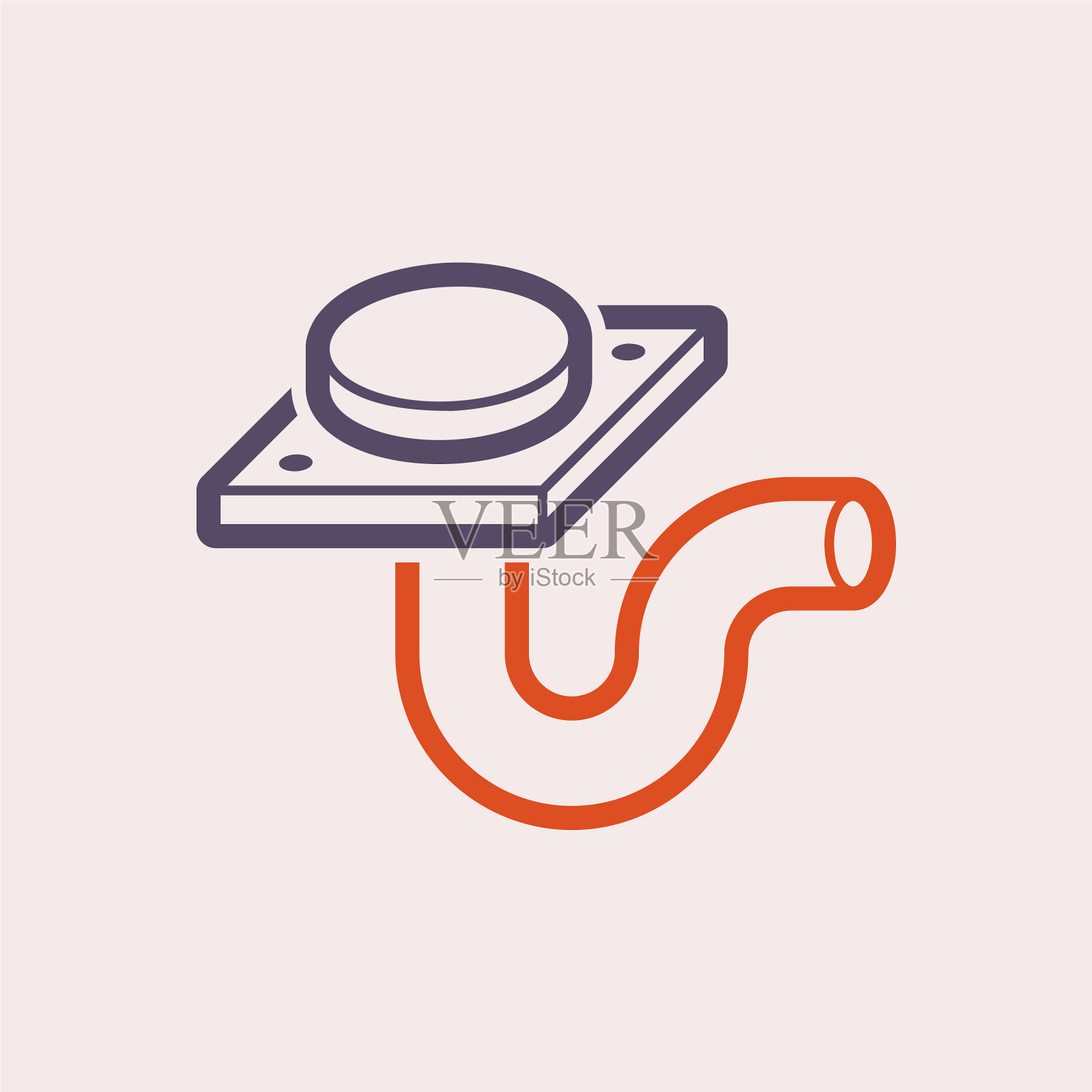 地板排水图标插画图片素材