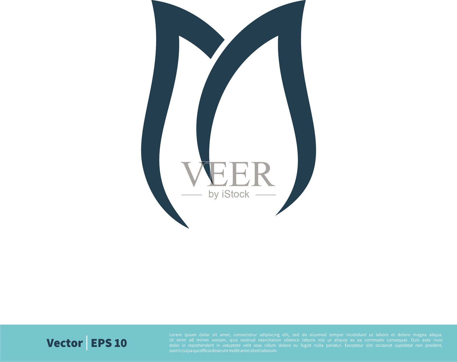 旋风郁金香花图标标识模板设计eps设计模板素材