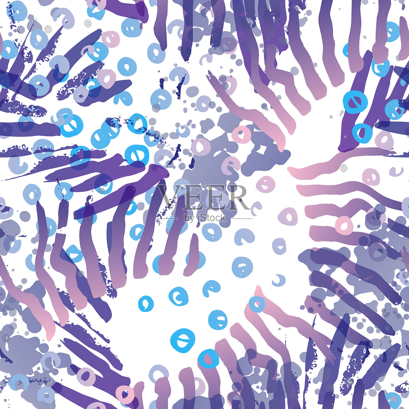 心疼无缝图案时尚概念插画图片素材