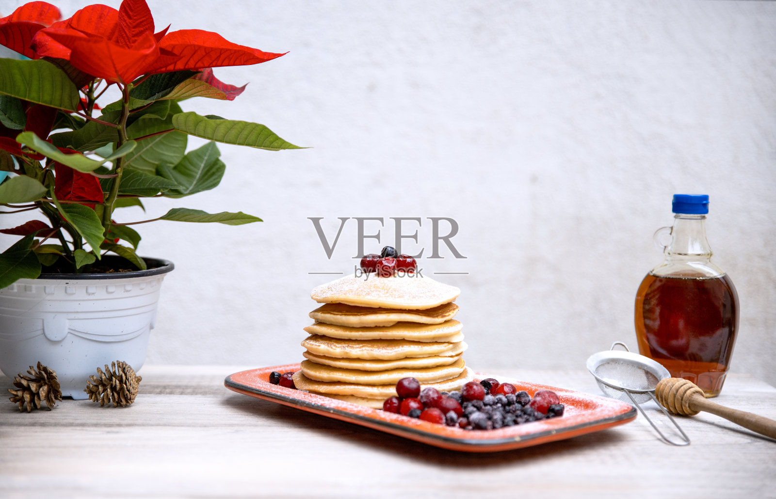 素食主义者美国煎饼照片摄影图片