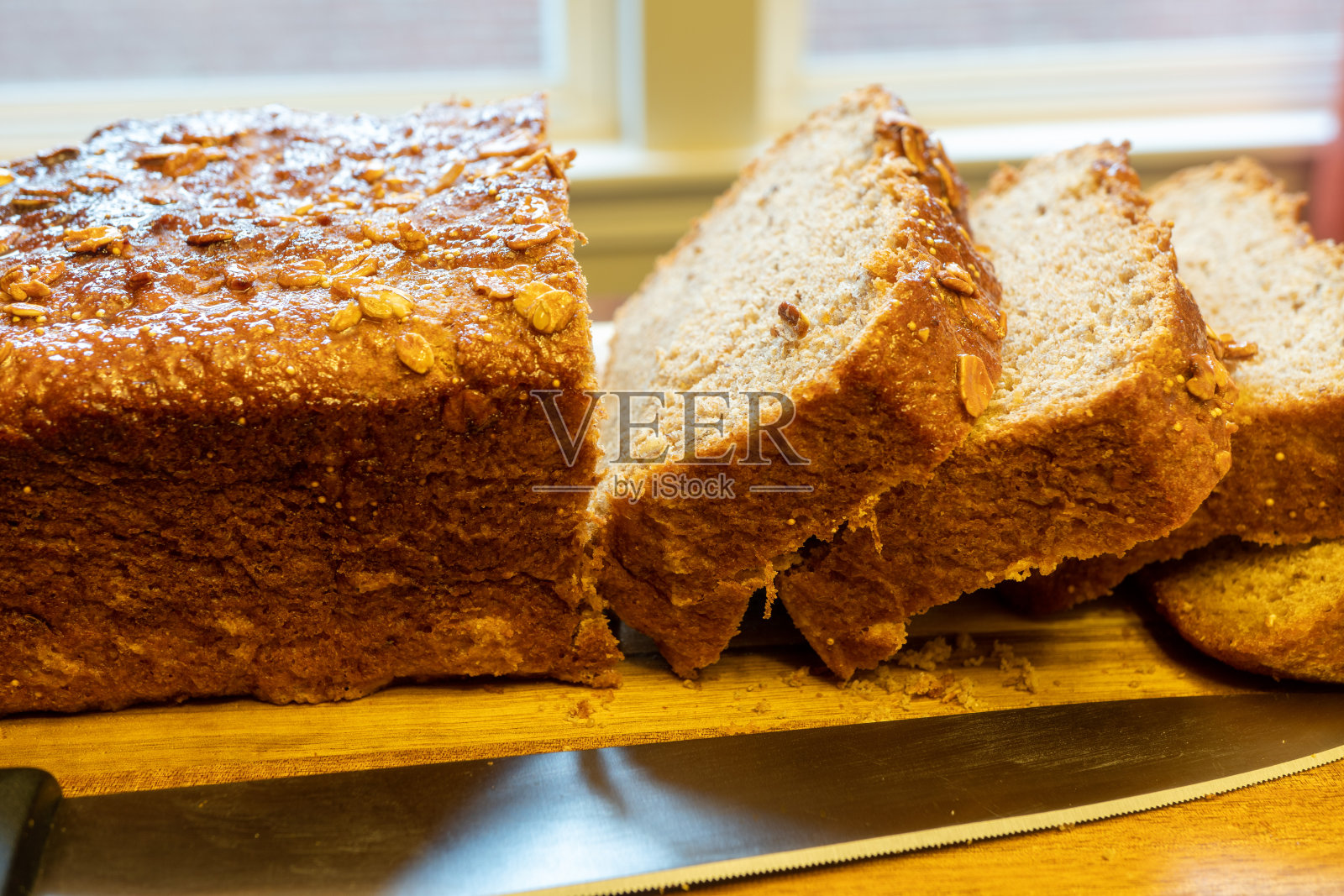 全麦面包-自制照片摄影图片