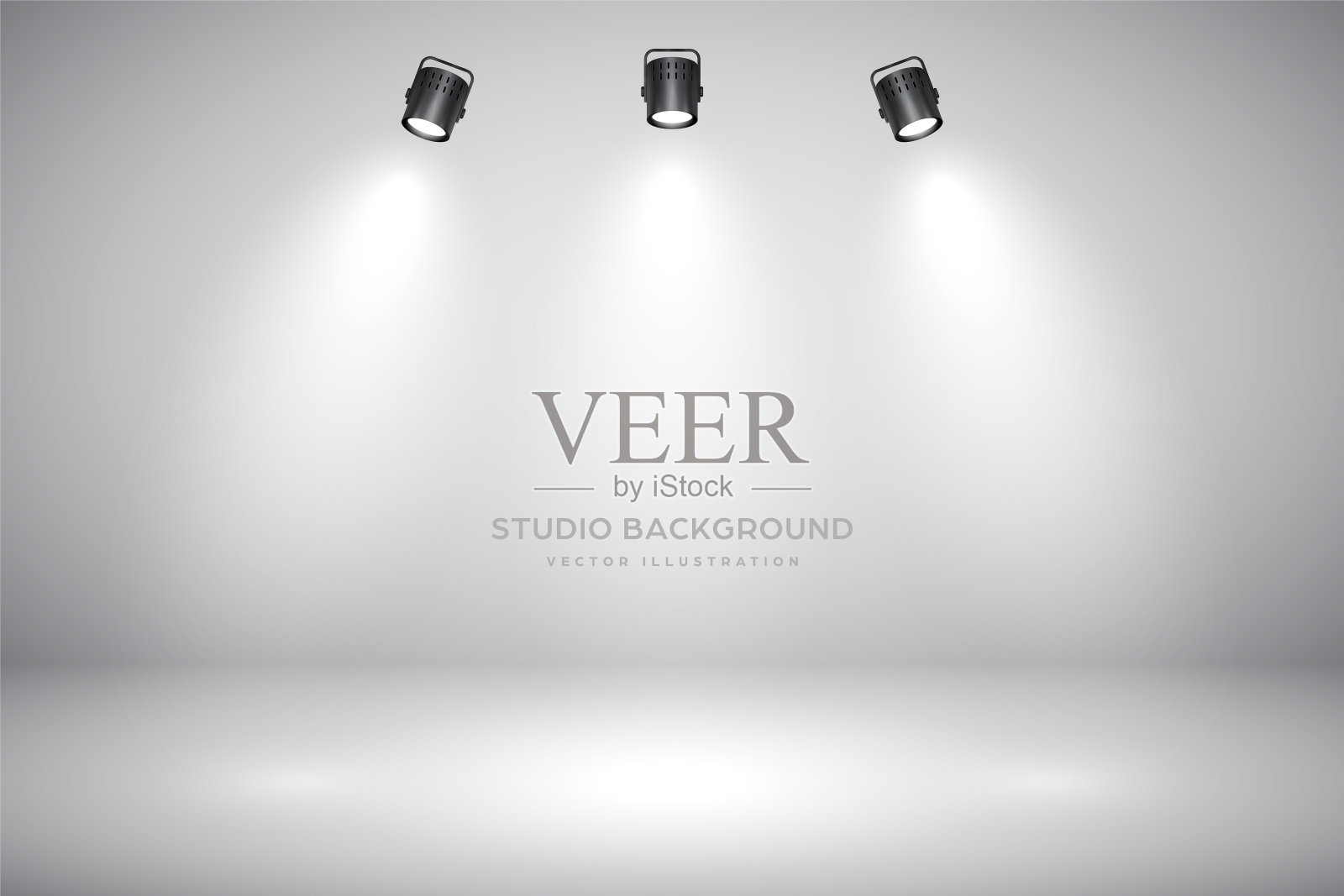 空灰色工作室抽象背景与聚光灯。产品展示的背景设计元素图片