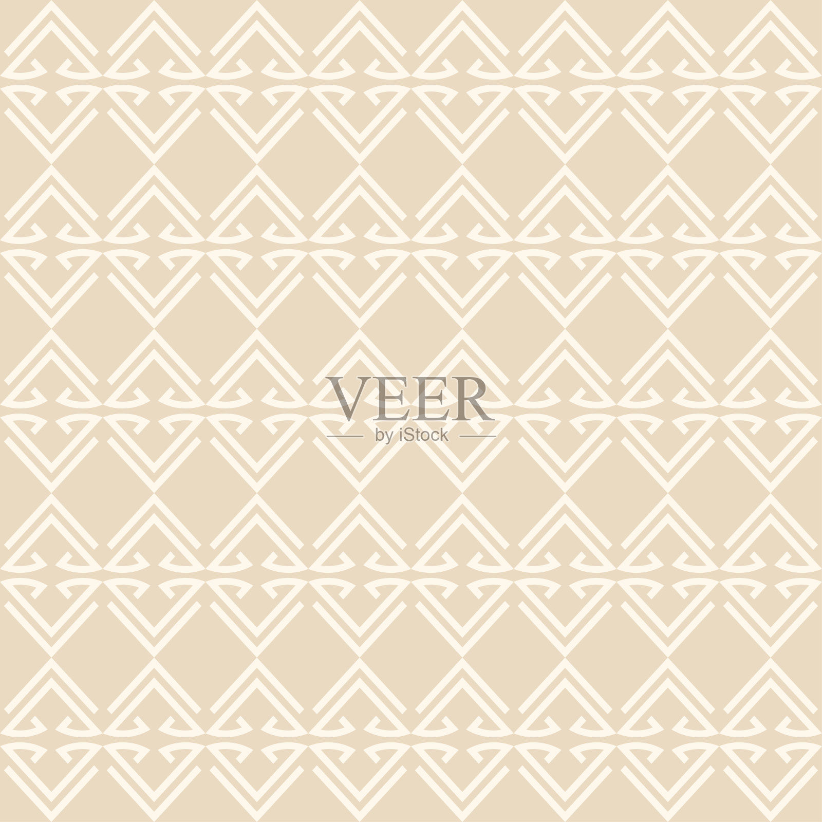 抽象的米色背景，无缝图案，几何。现代模板的背景图像。矢量图形插画图片素材