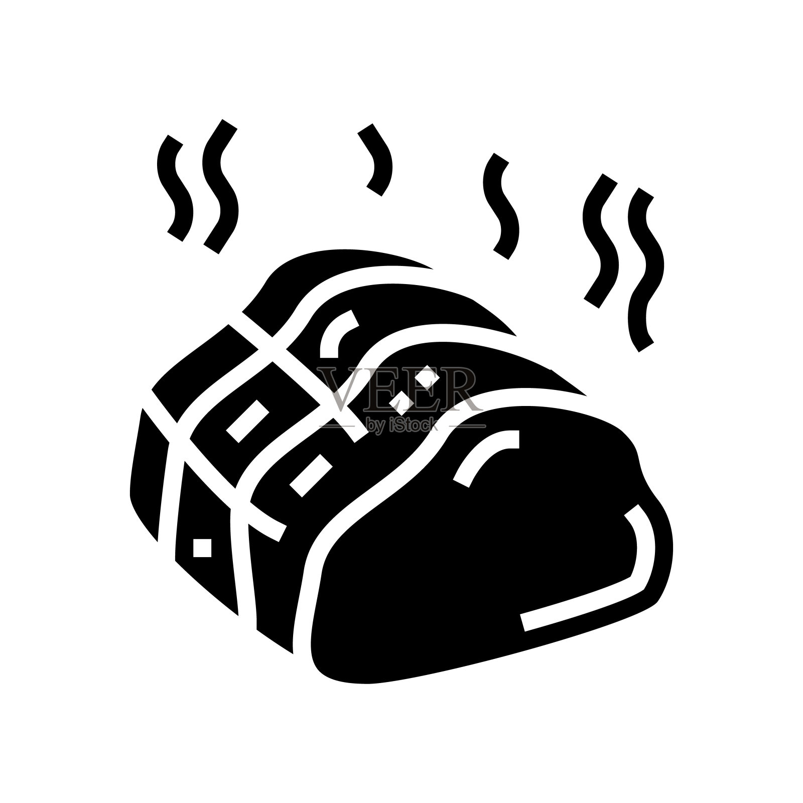 烟熏肉图标矢量插图插画图片素材