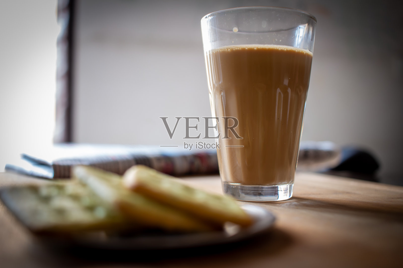 晚间茶点和饼干。下午茶和饼干。照片摄影图片