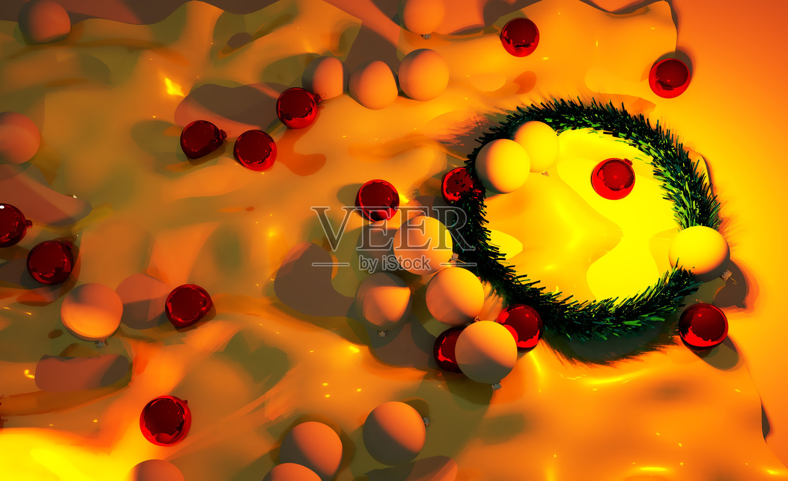 3D渲染圣诞贺卡节日背景照片摄影图片