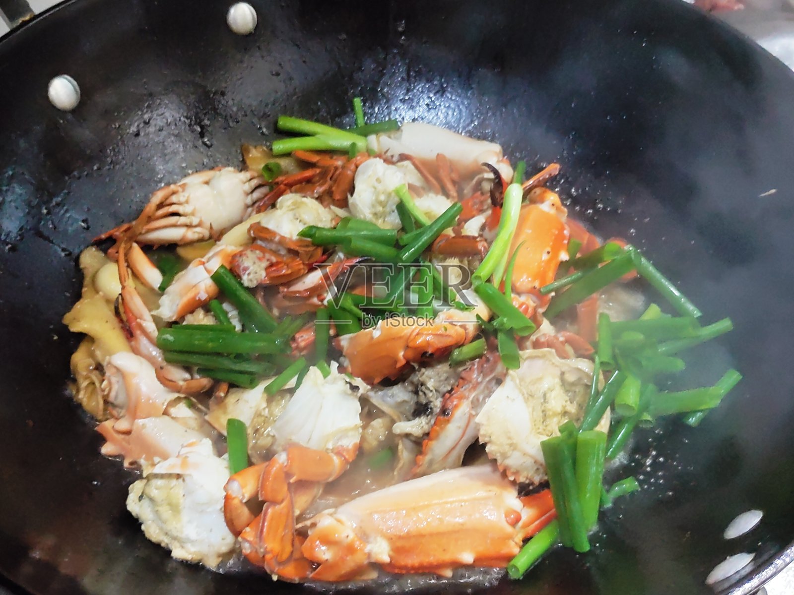 烹饪螃蟹照片摄影图片