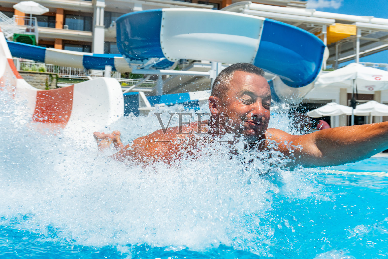 玩滑水橇的人照片摄影图片