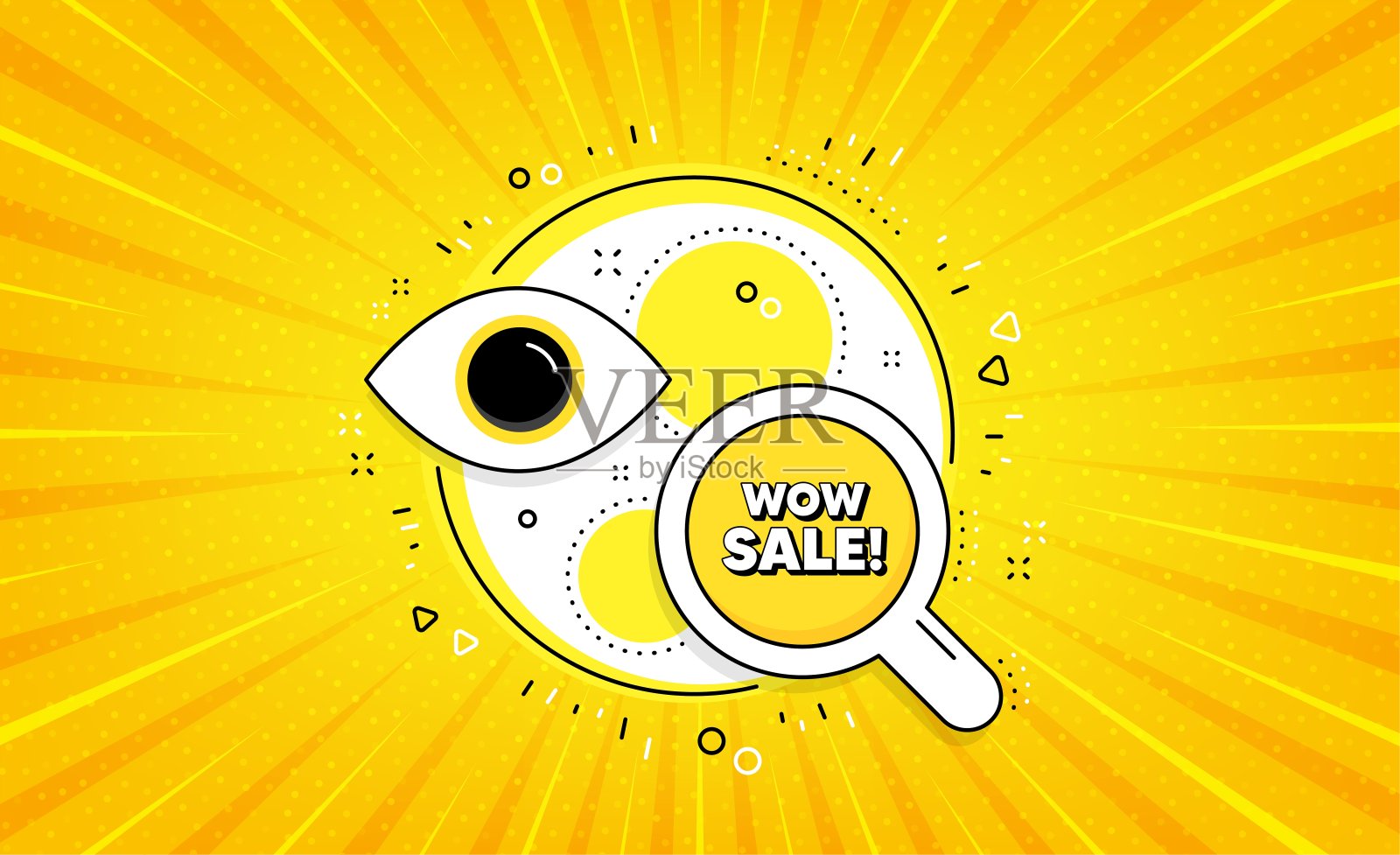 哇。特价标志。向量设计元素图片