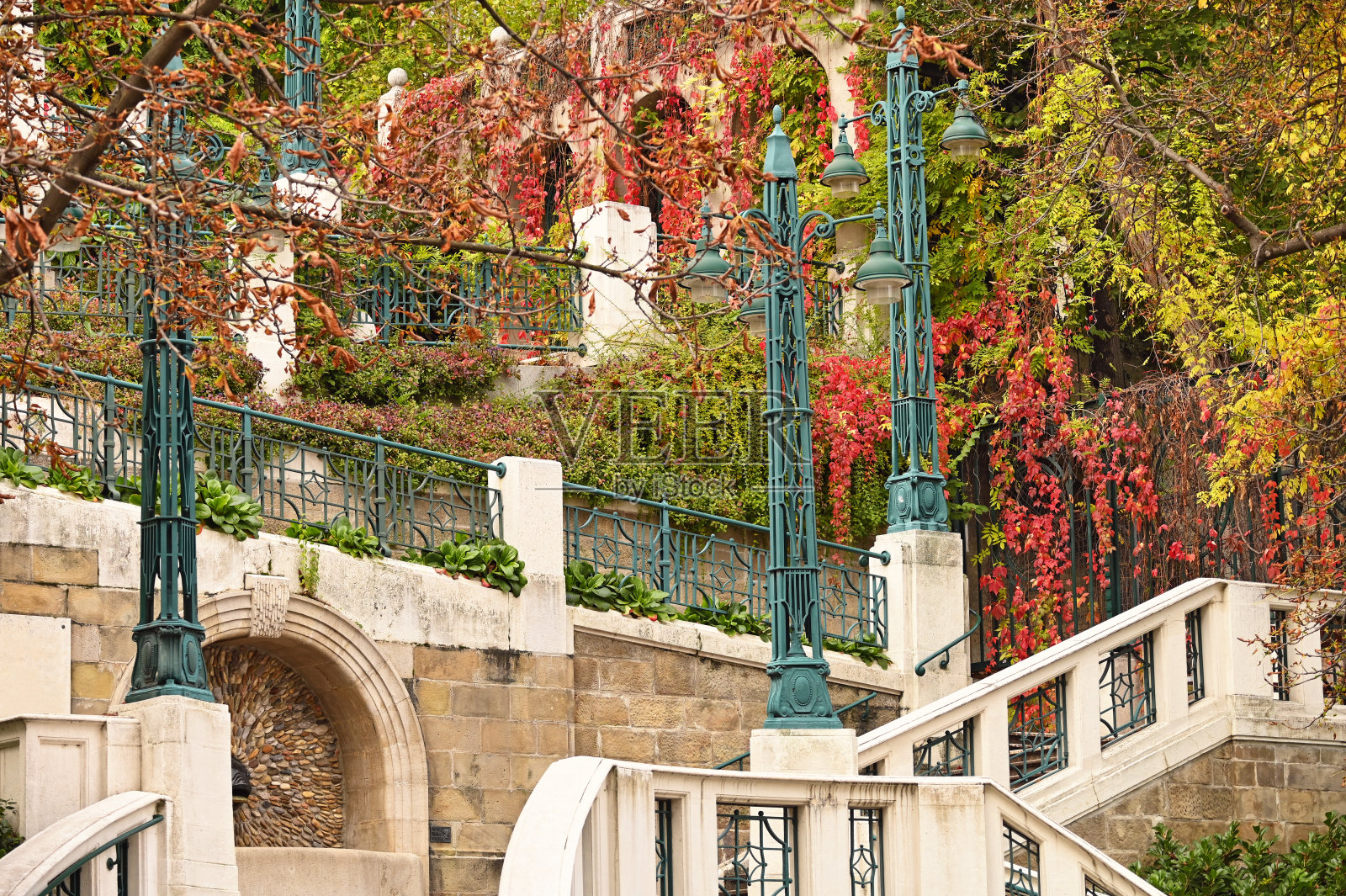 斯特拉霍夫斯蒂格的一个古老的楼梯细节维也纳照片摄影图片