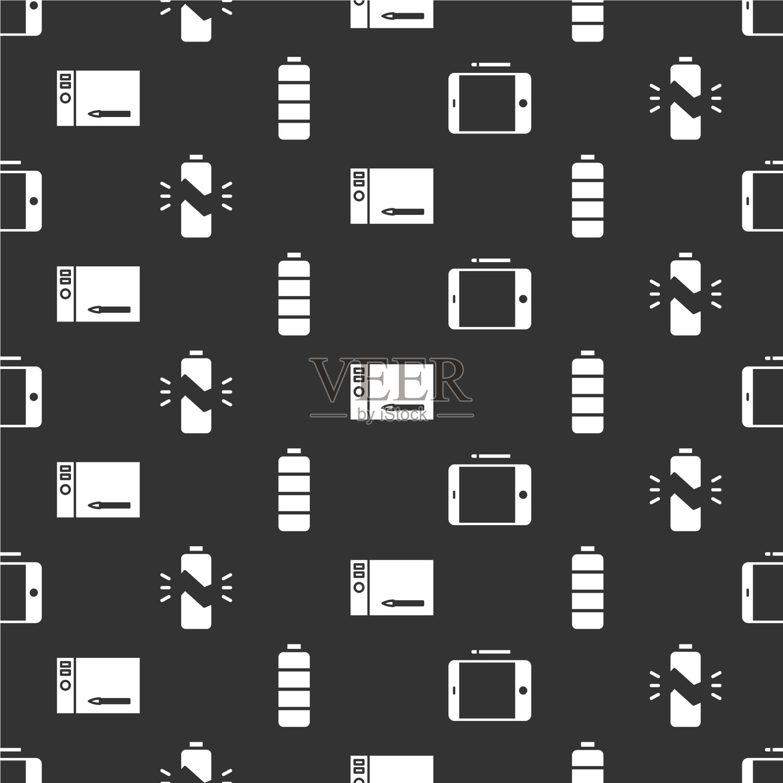 设置图形板破电池图形板图标素材