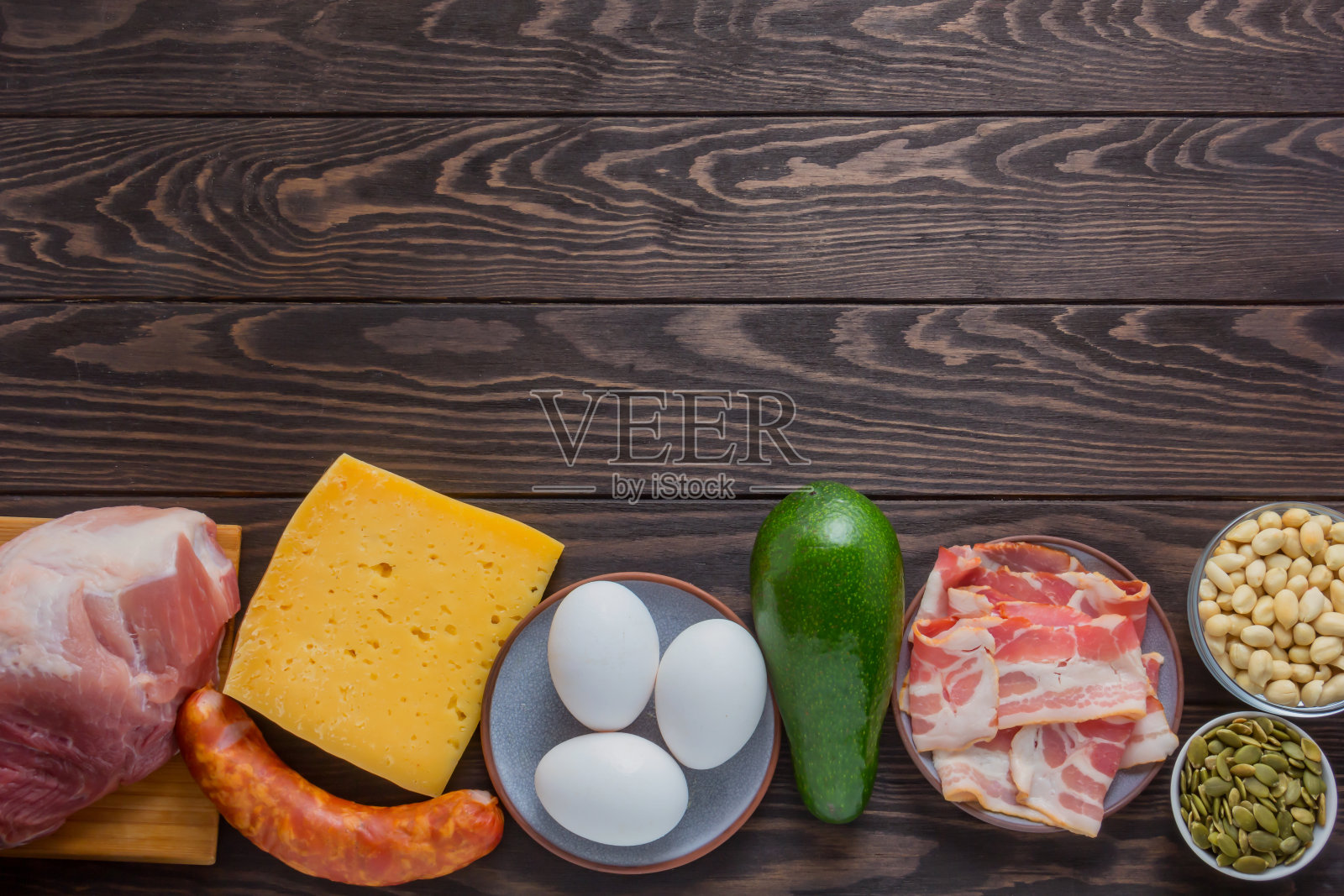 俯视图的生酮饮食概念。本空间照片摄影图片