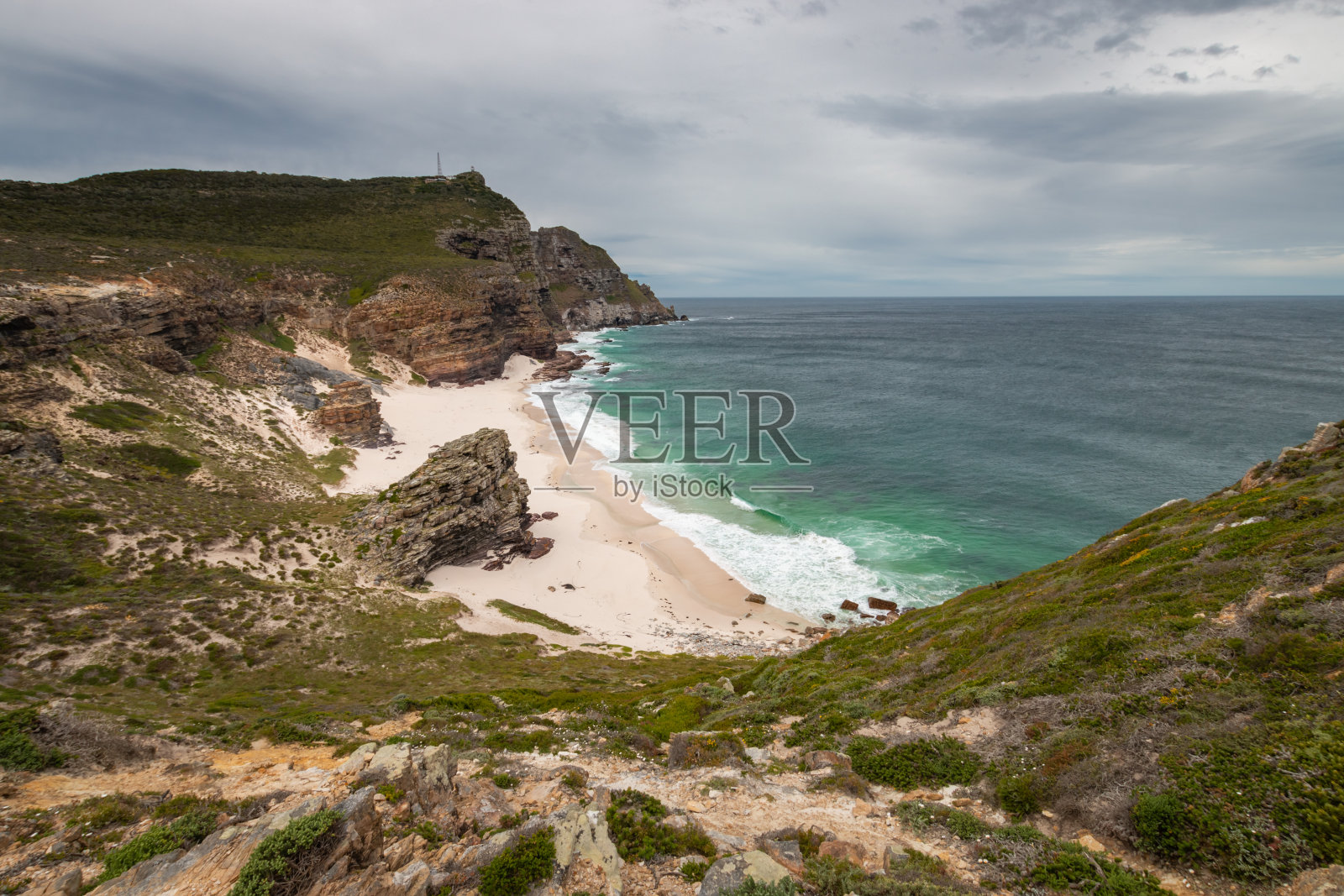 迪亚斯海滩(迪亚斯海滩)沿着好望角风景漫步，南非照片摄影图片