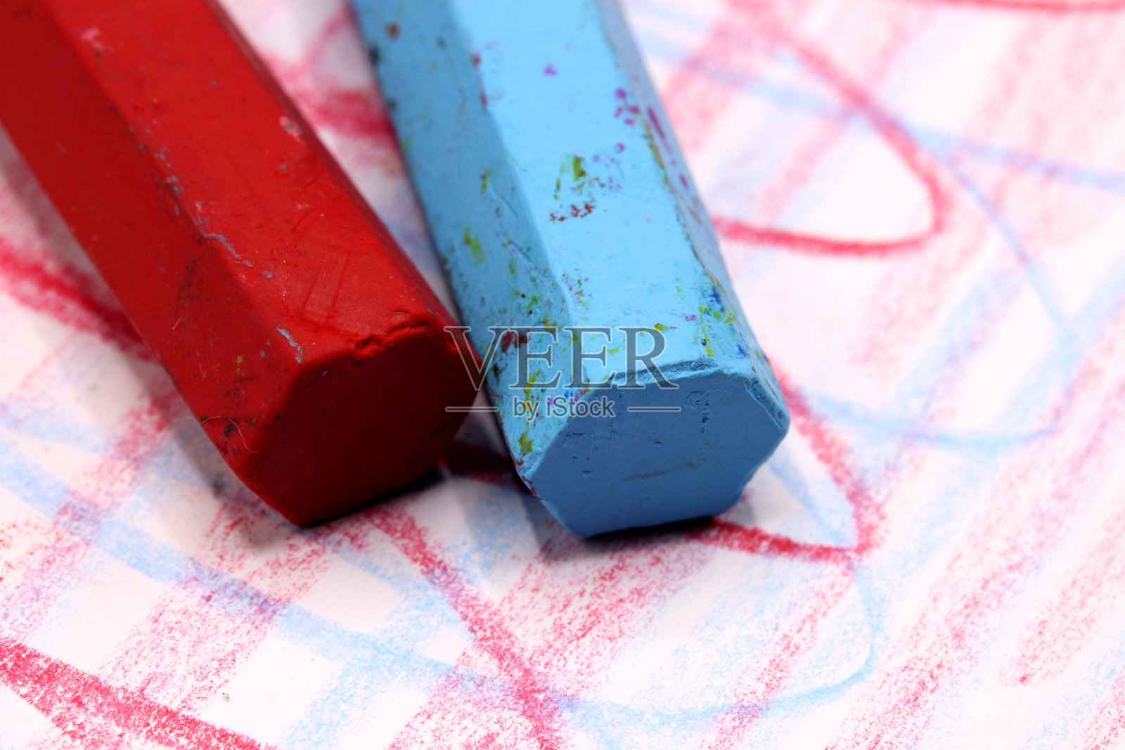 彩色蜡笔的特写照片摄影图片