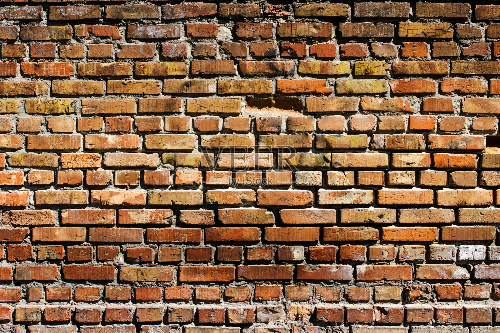 砖砌成的墙。背景照片摄影图片