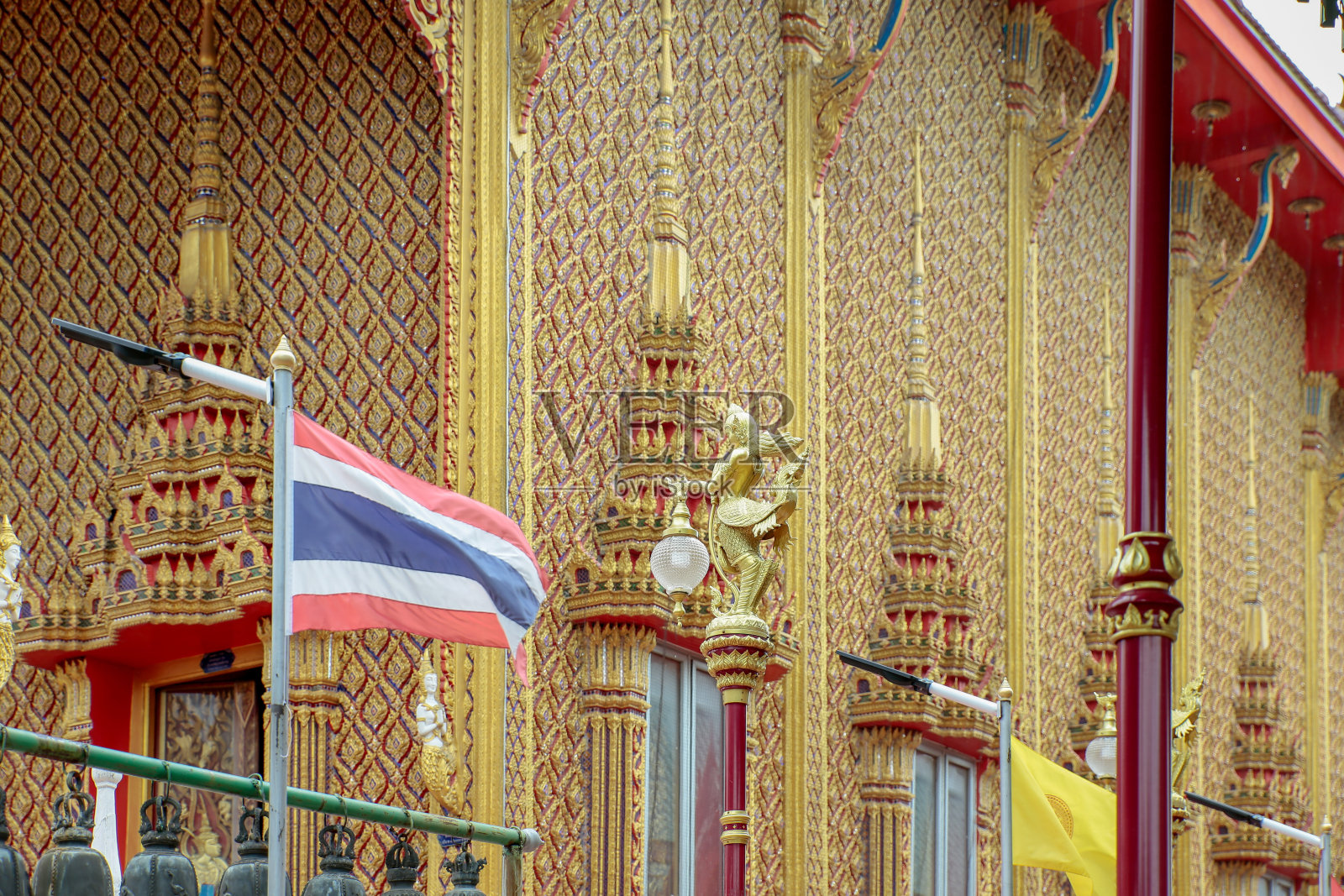 黄金教堂的墙照片摄影图片