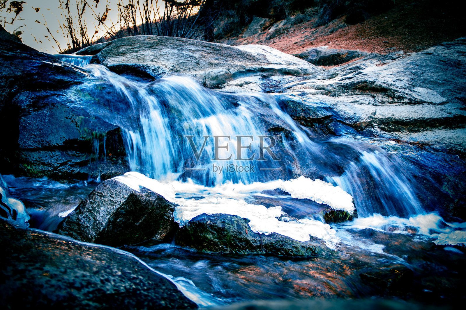 冰瀑布照片摄影图片