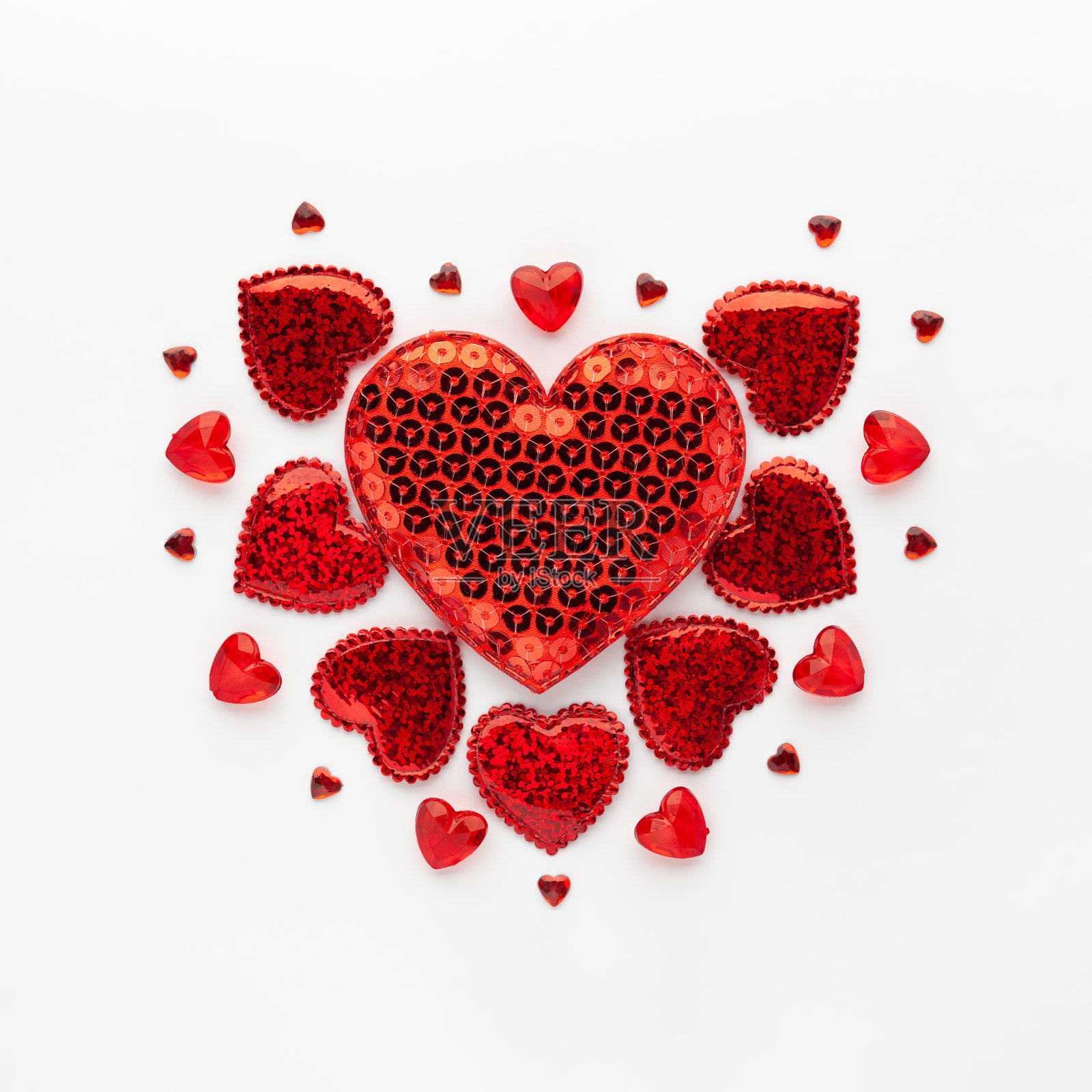 红心情人节的概念。照片摄影图片