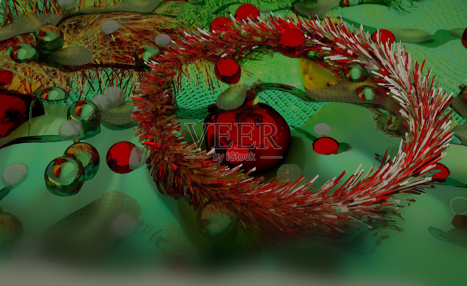 3D渲染圣诞贺卡节日背景照片摄影图片