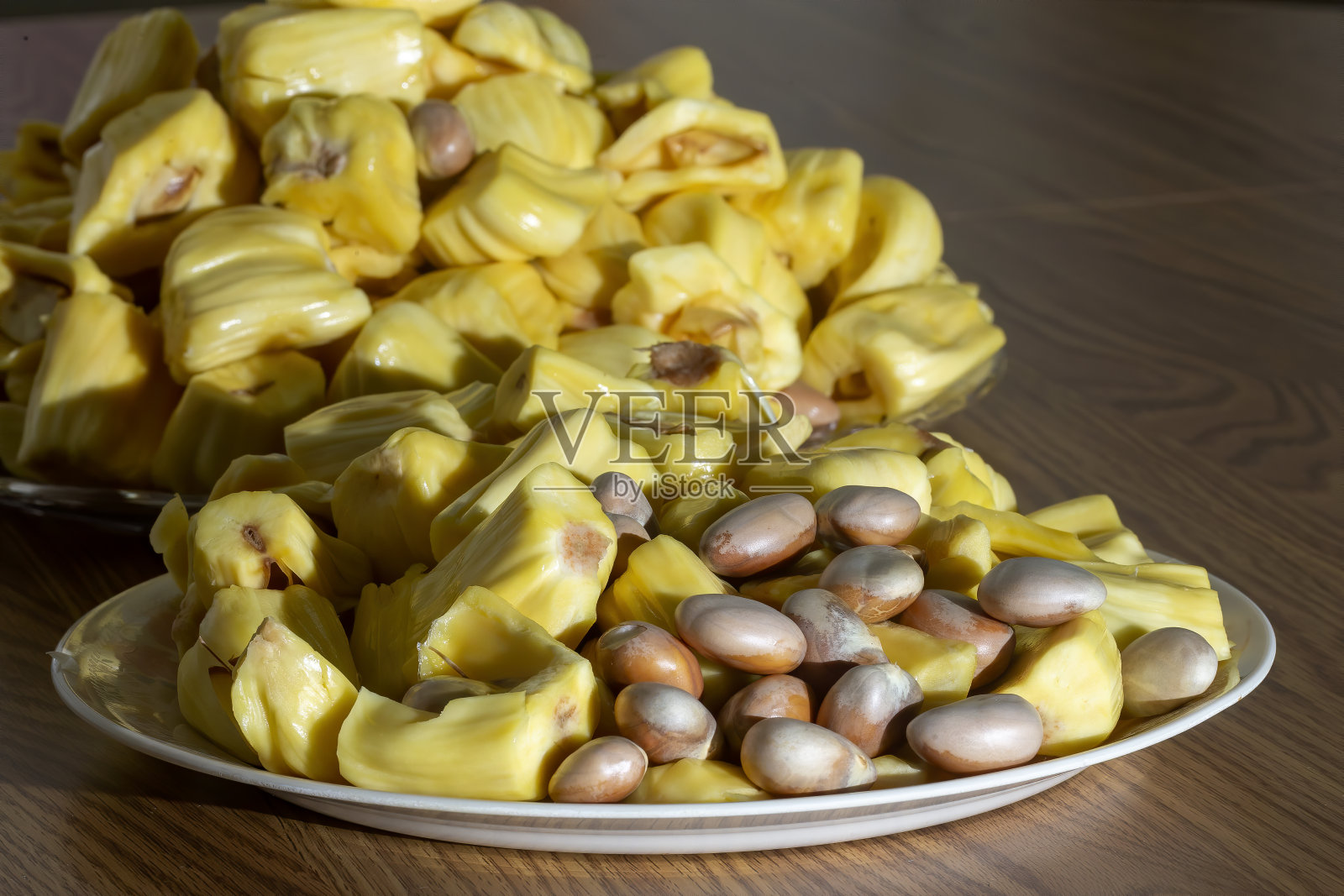 菠萝蜜，也叫杰克树。照片摄影图片