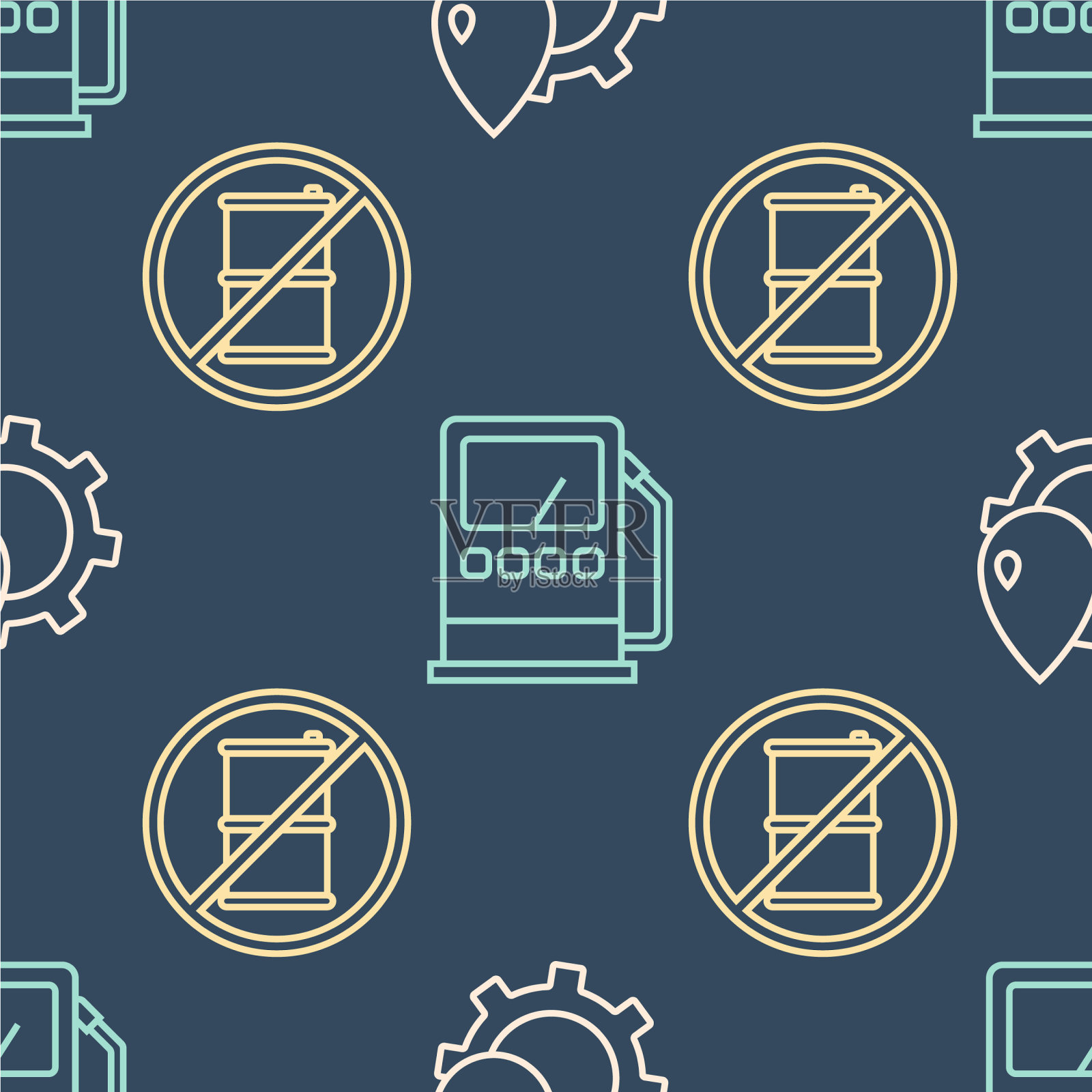 集线石油工业厂房号图标素材