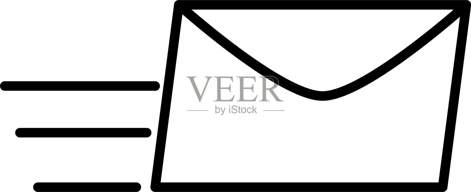 快递包装邮件服务快速快递图标素材