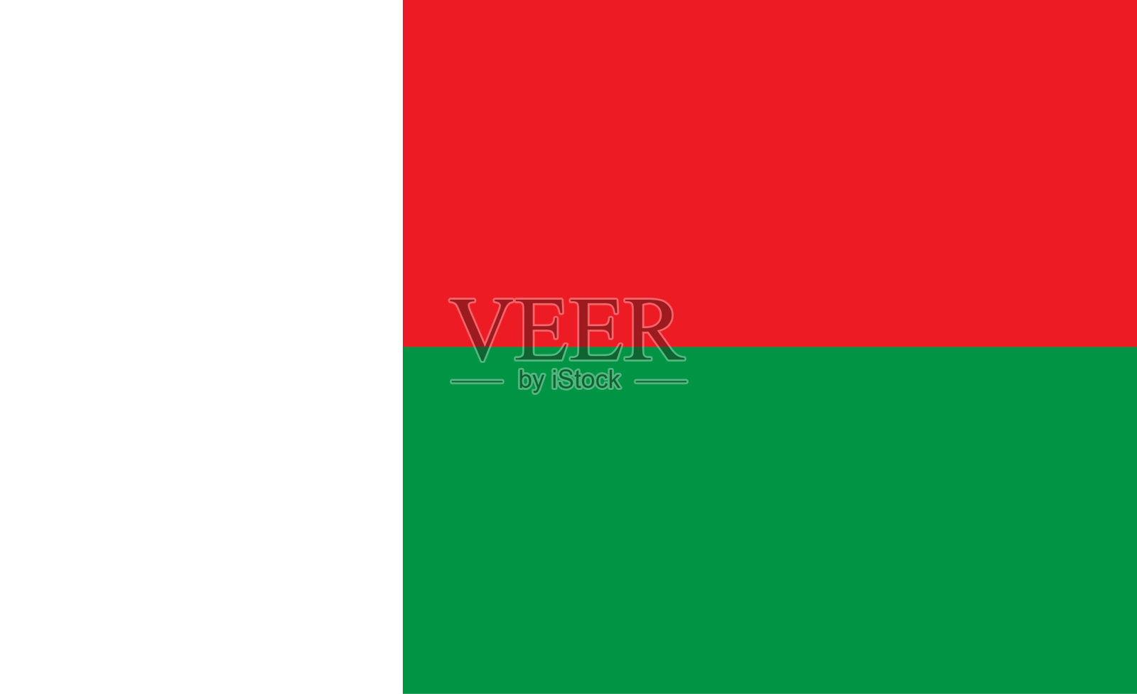 马达加斯加国旗简单的国旗插画图片素材