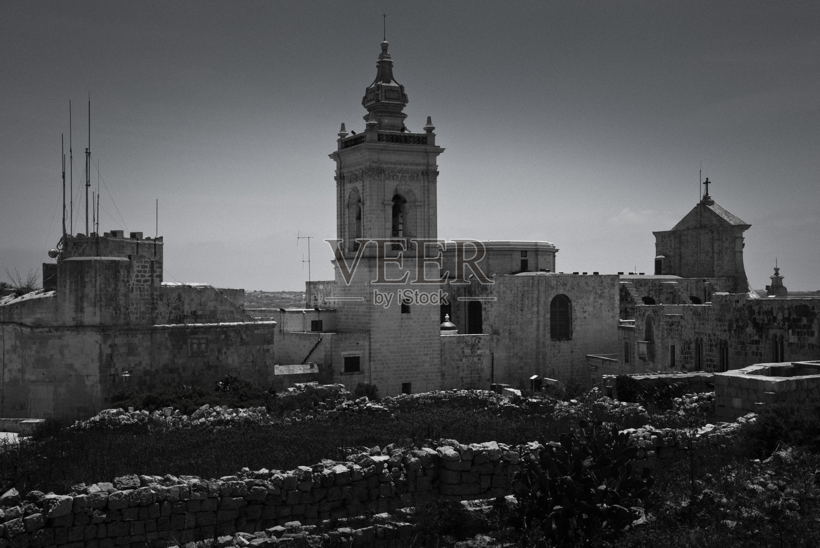 在戈佐岛维多利亚的Cittadella照片摄影图片