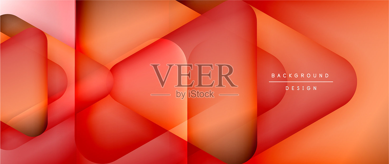 三角形形状几何抽象背景3d插画图片素材