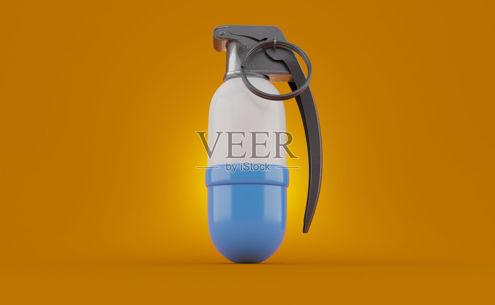 有手雷柄的药丸照片摄影图片