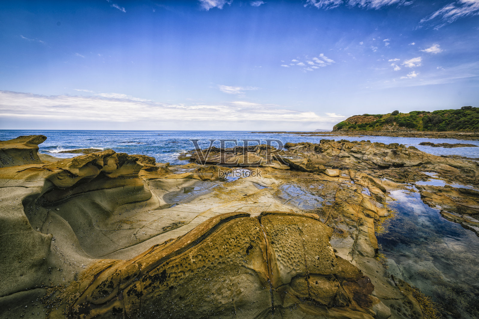雪莉海滩，基尔昆达，西港湾，澳大利亚维多利亚州- 2020年11月照片摄影图片