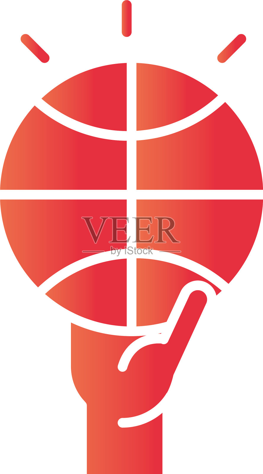 篮球游戏手持球娱乐图标素材