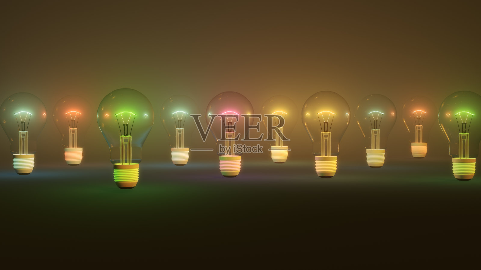 彩色灯泡背景照片摄影图片