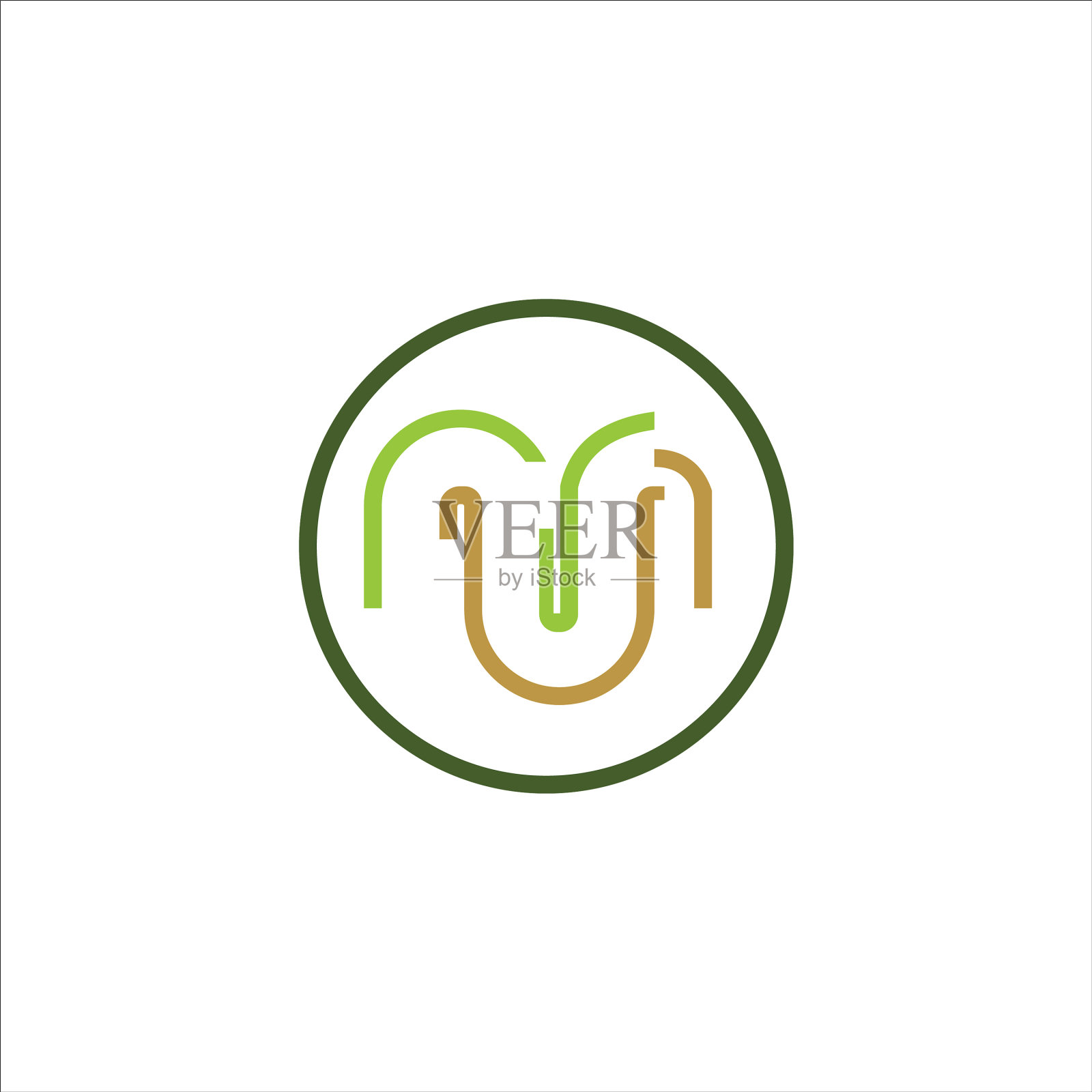 首字母m或mm标志设计模板图标素材