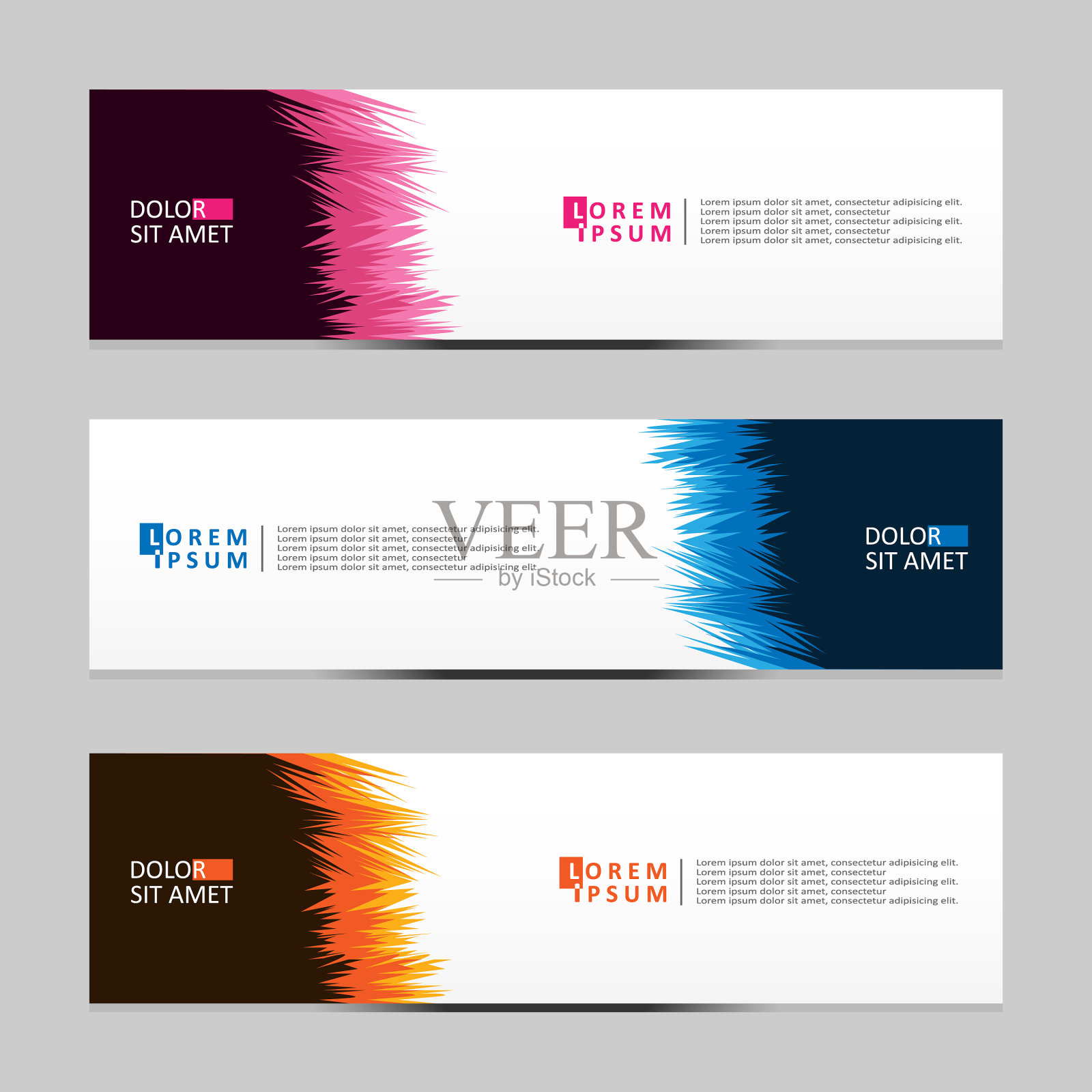 摘要设计横幅网页模板横幅插画图片素材