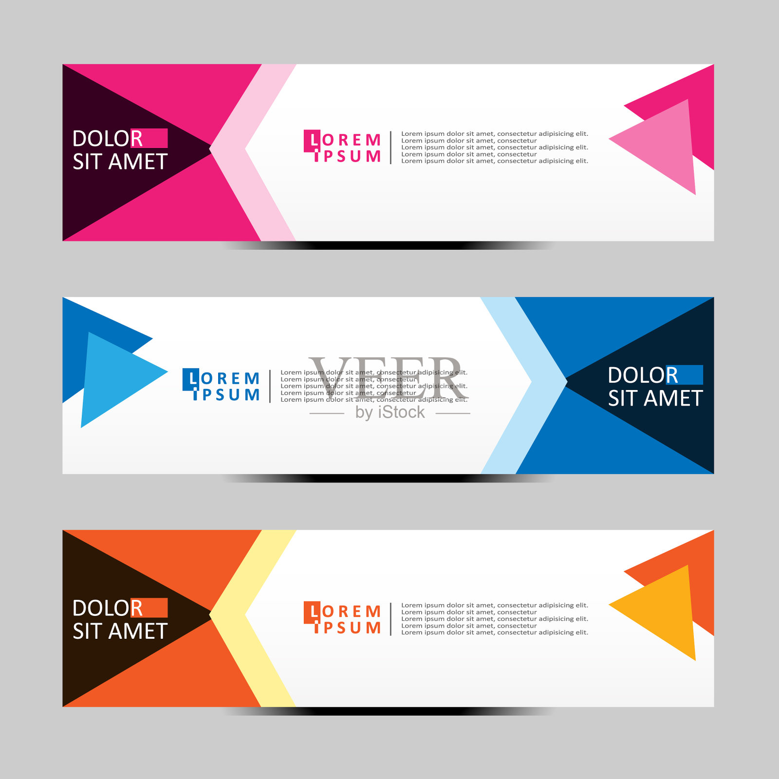 摘要设计横幅网页模板横幅插画图片素材