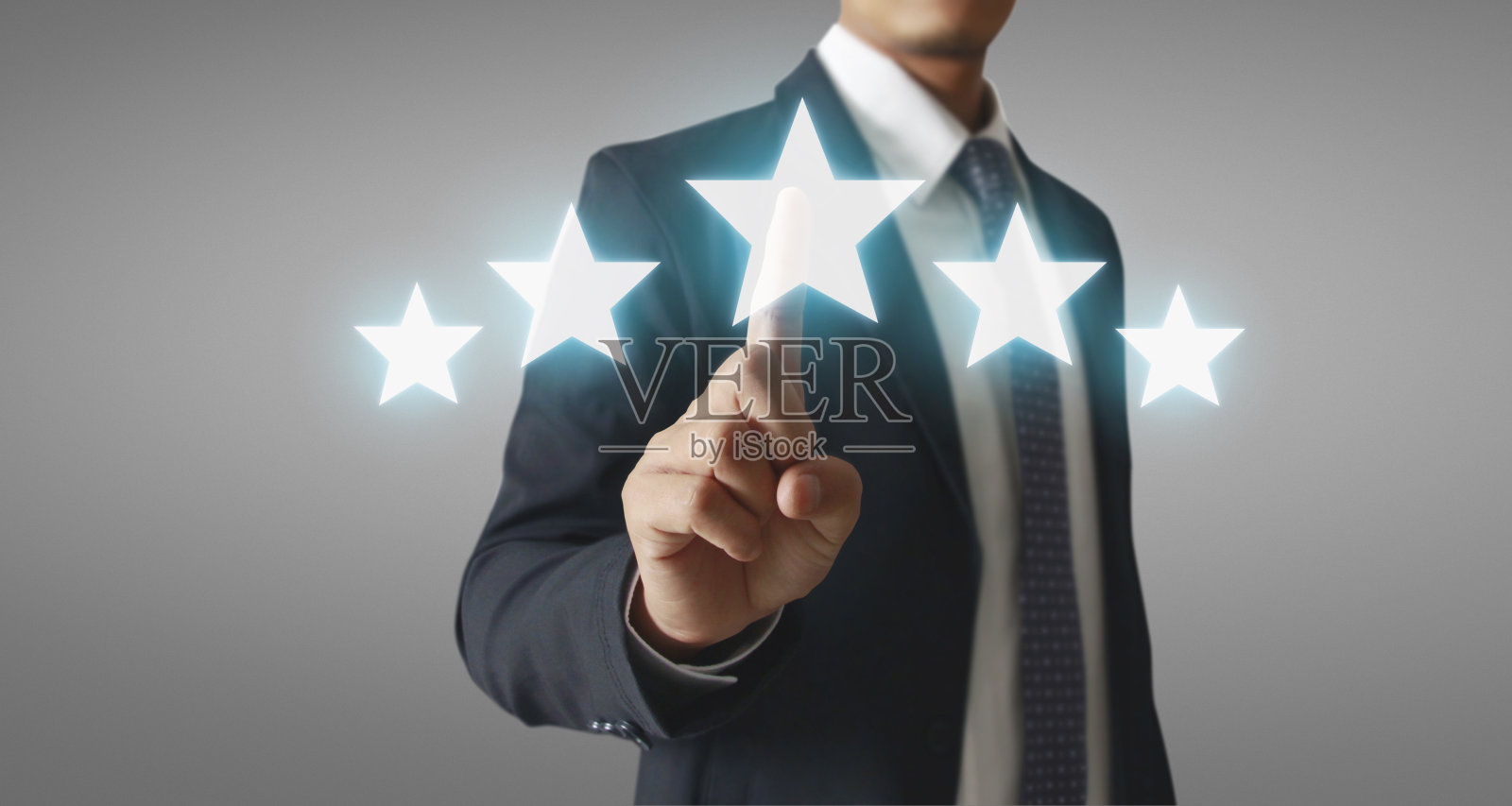 手触上升，五星上升。增加等级评估照片摄影图片