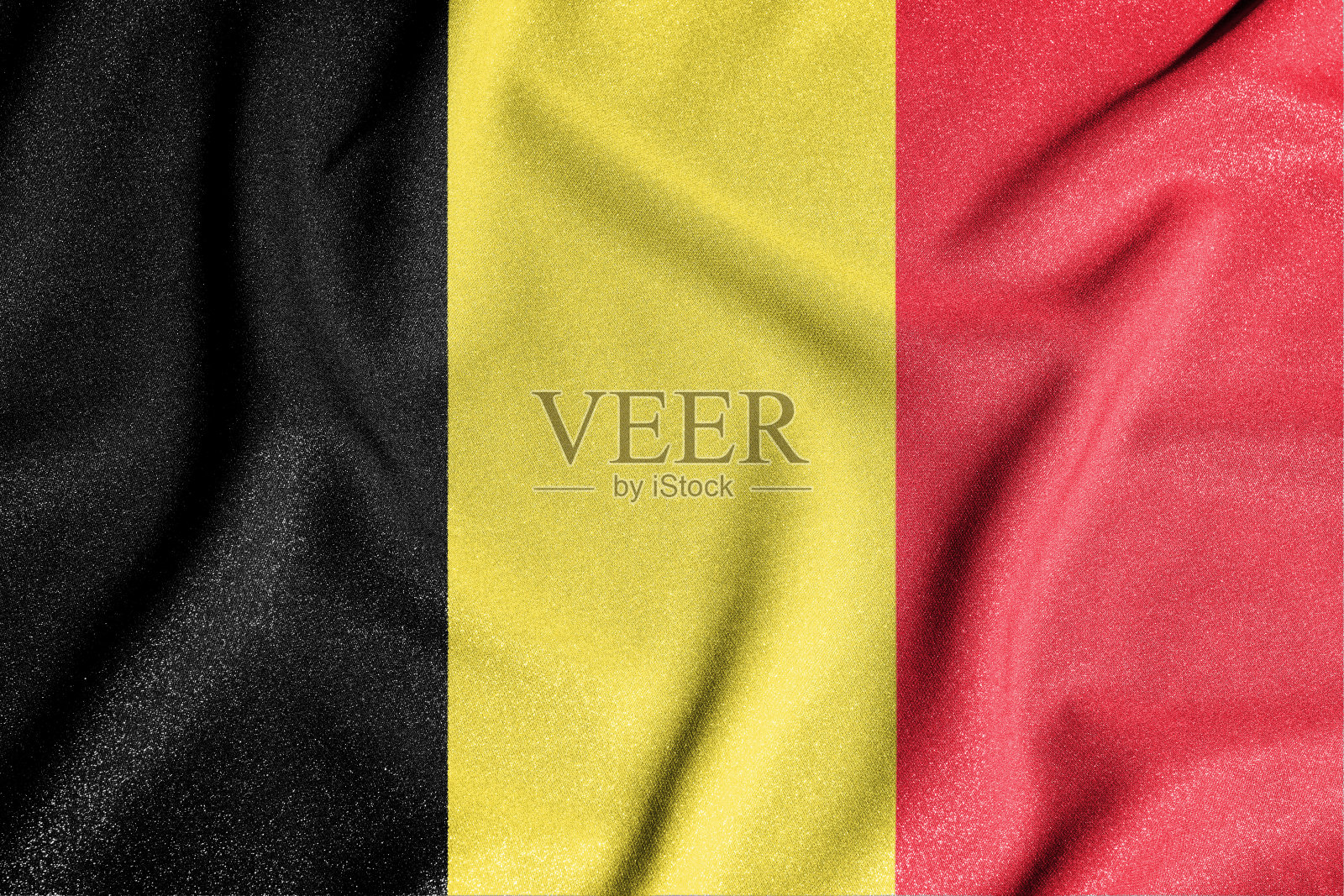 比利时国旗。独立国家的主要象征。照片摄影图片