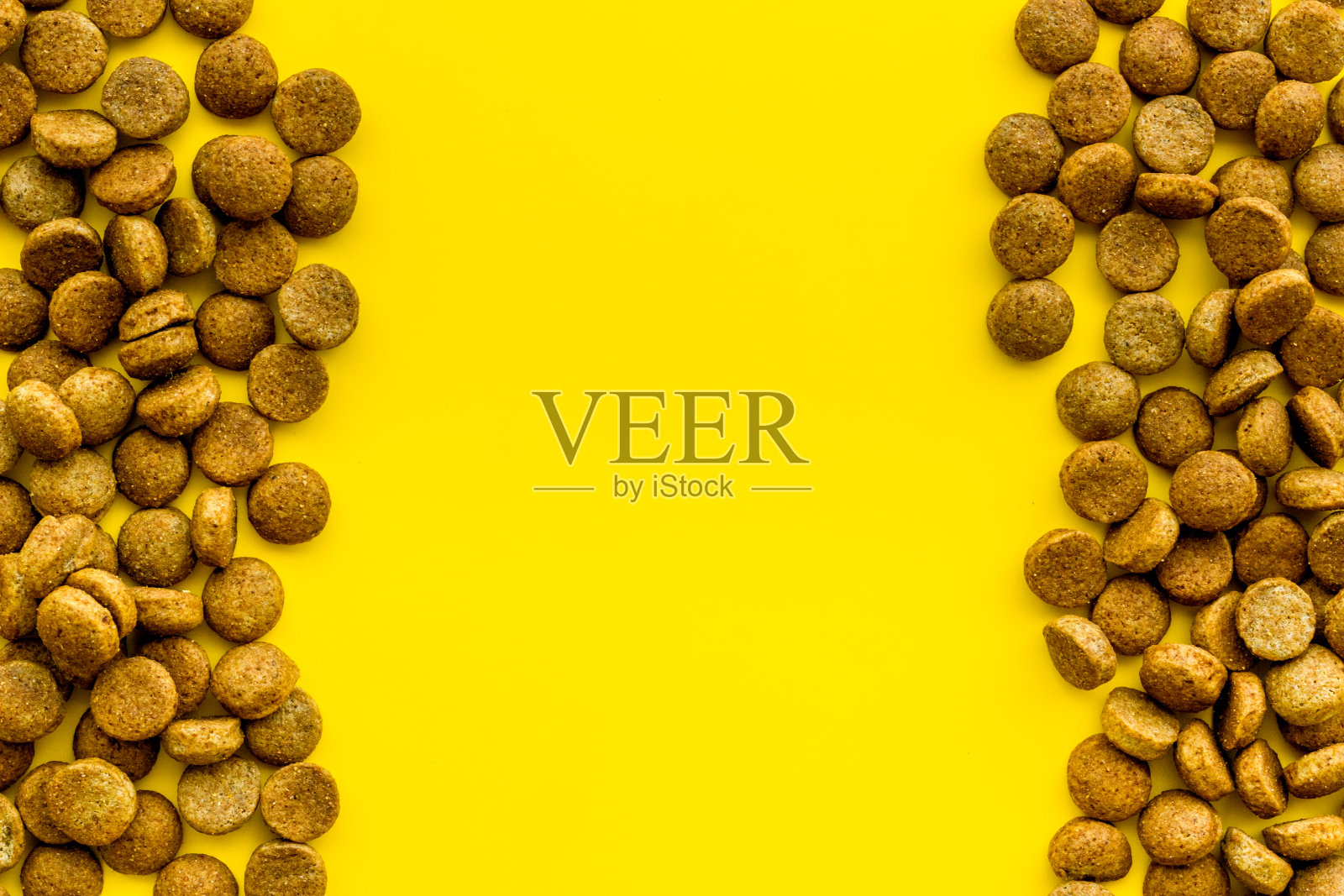 狗粮架，俯视图照片摄影图片