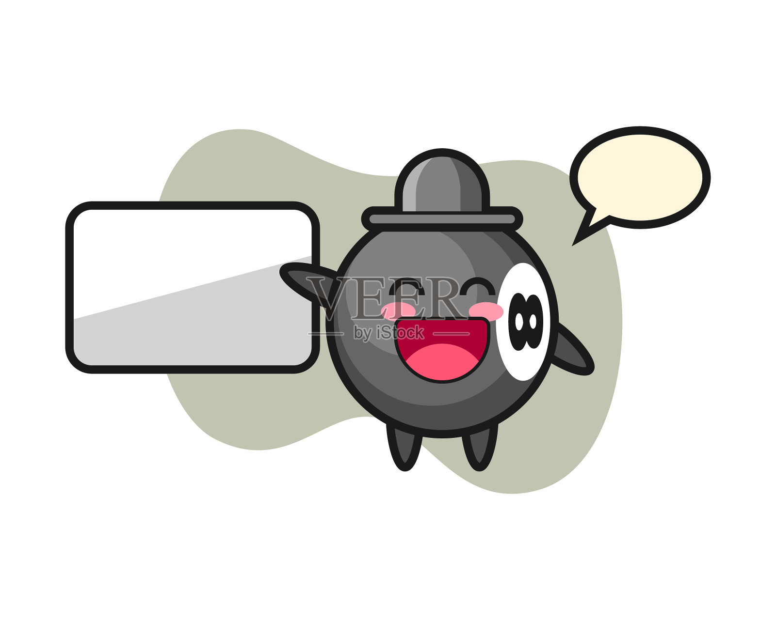 八球台球卡通做演示插画图片素材