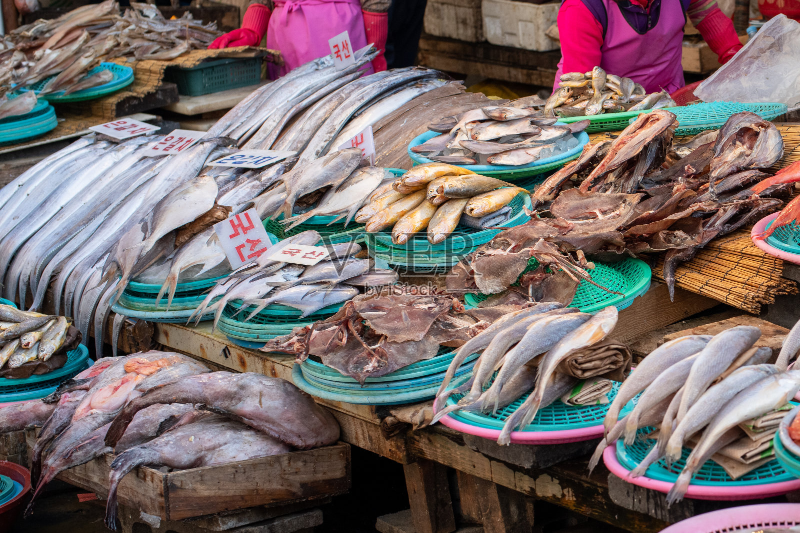 釜山的Jagalchi市场照片摄影图片