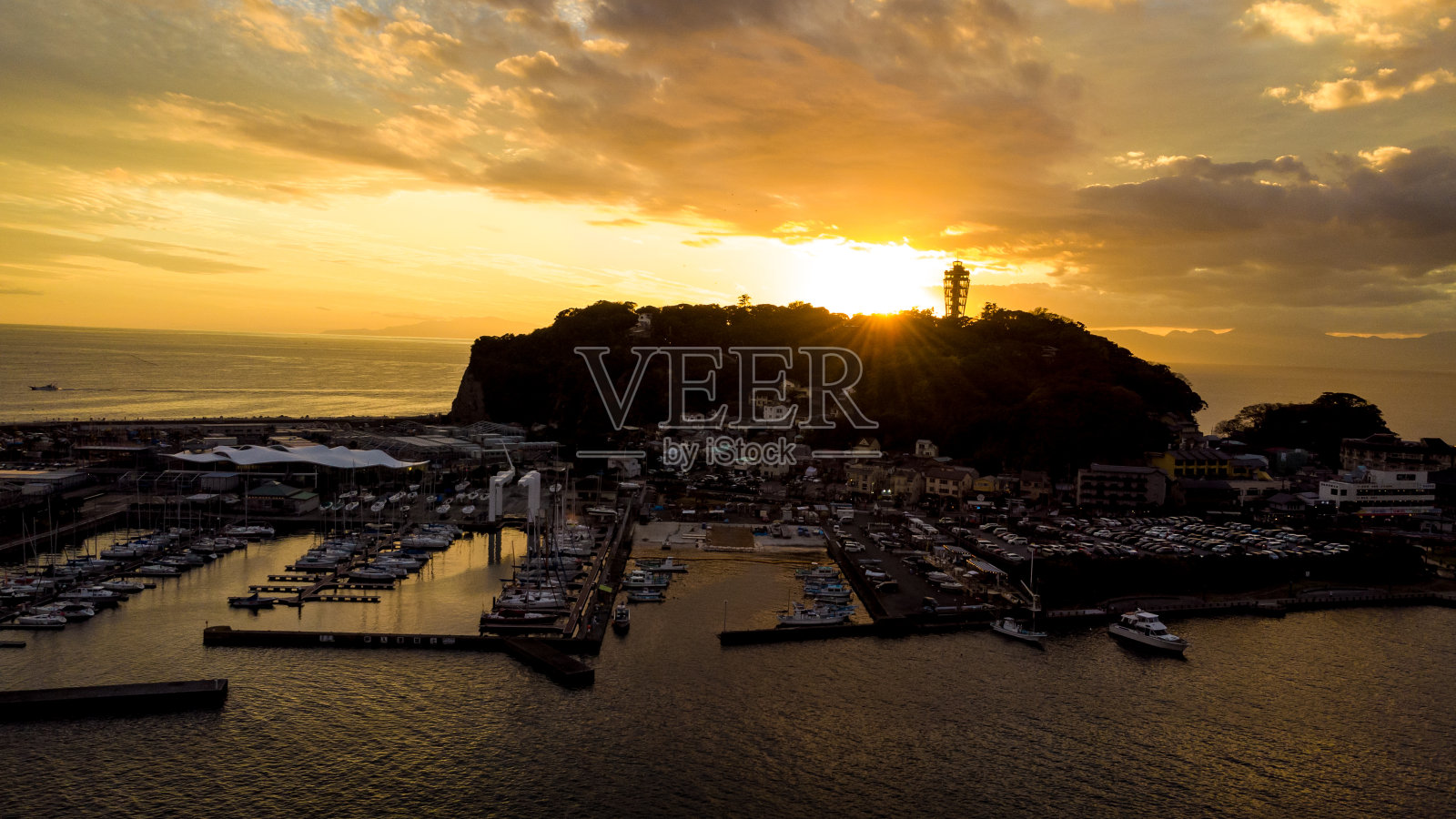 镰仓天际线鸟瞰图(图)照片摄影图片