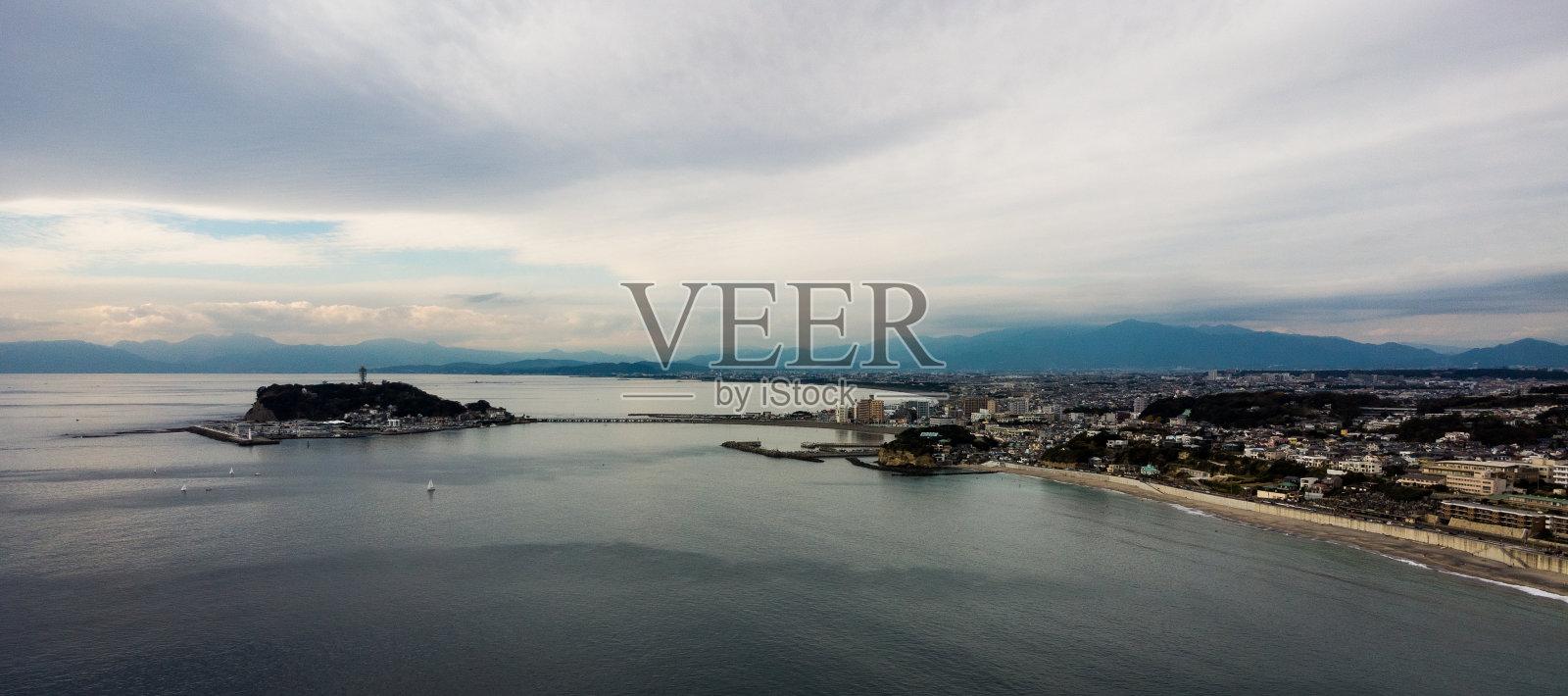 镰仓天际线鸟瞰图(图)照片摄影图片