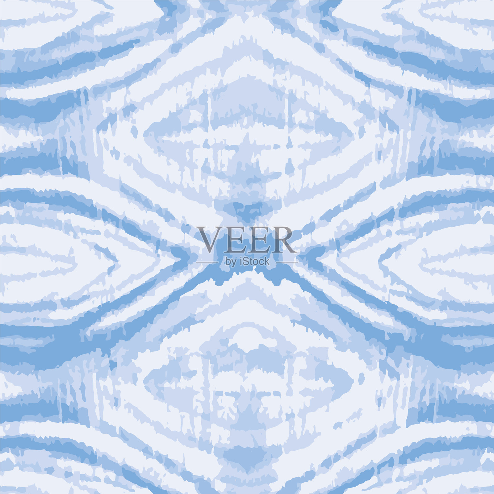 蓝色扎染几何纹理无缝插画图片素材