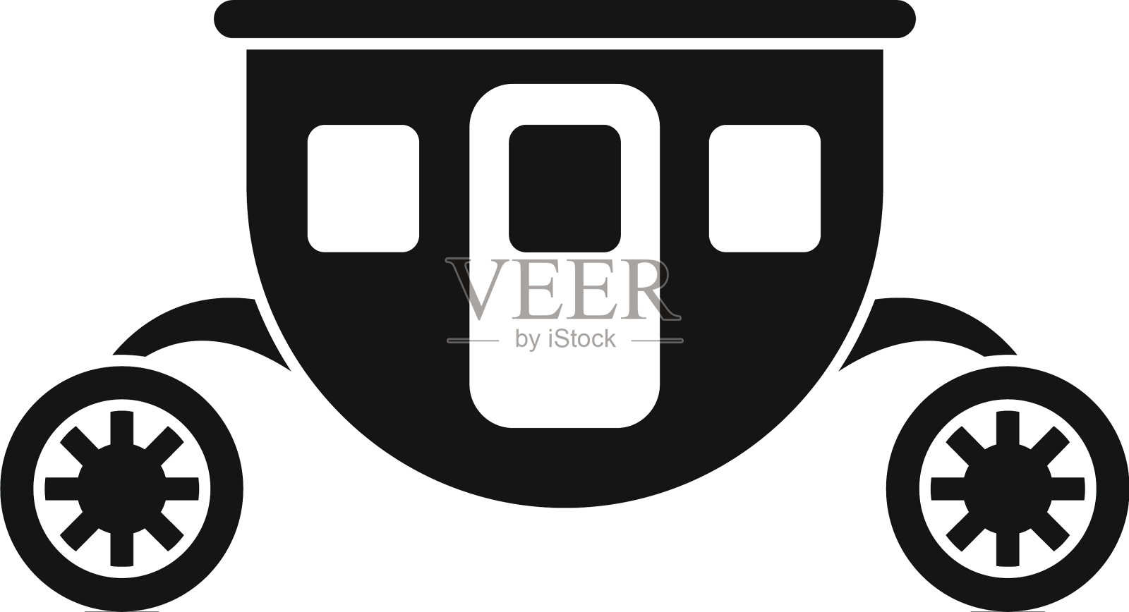 马车图标简单的风格图标素材