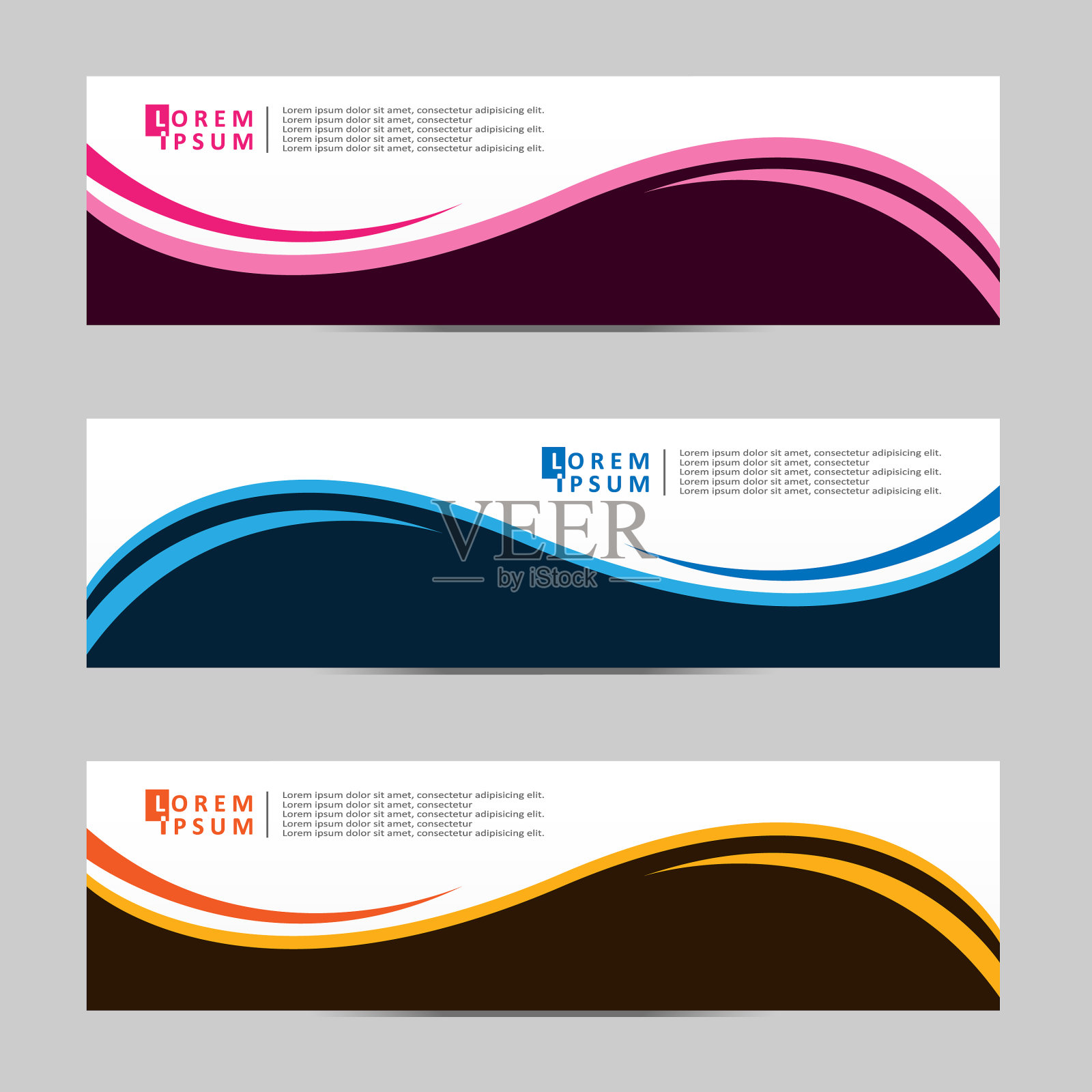 抽象设计横幅网页模板设计模板素材