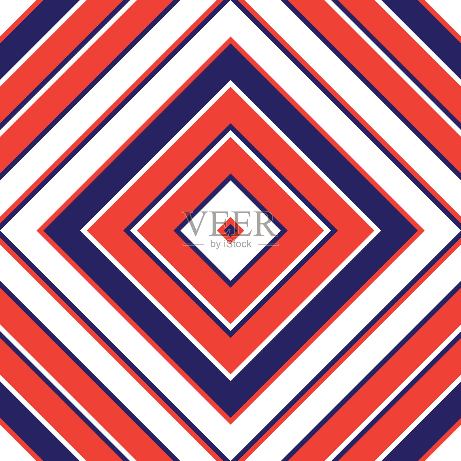 橙色菱形斜条纹无缝图案插画图片素材