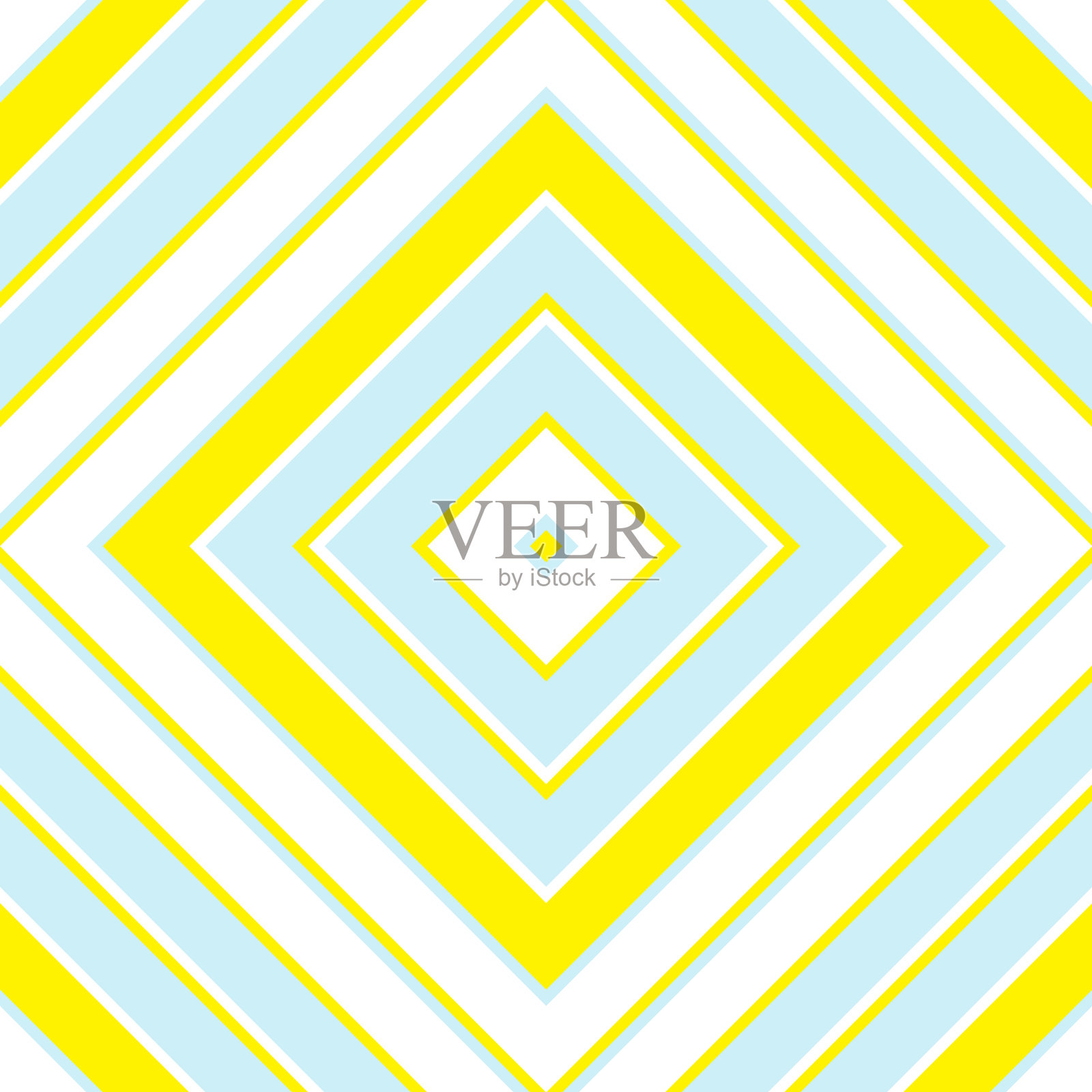 天蓝色菱形斜条纹无缝图案插画图片素材