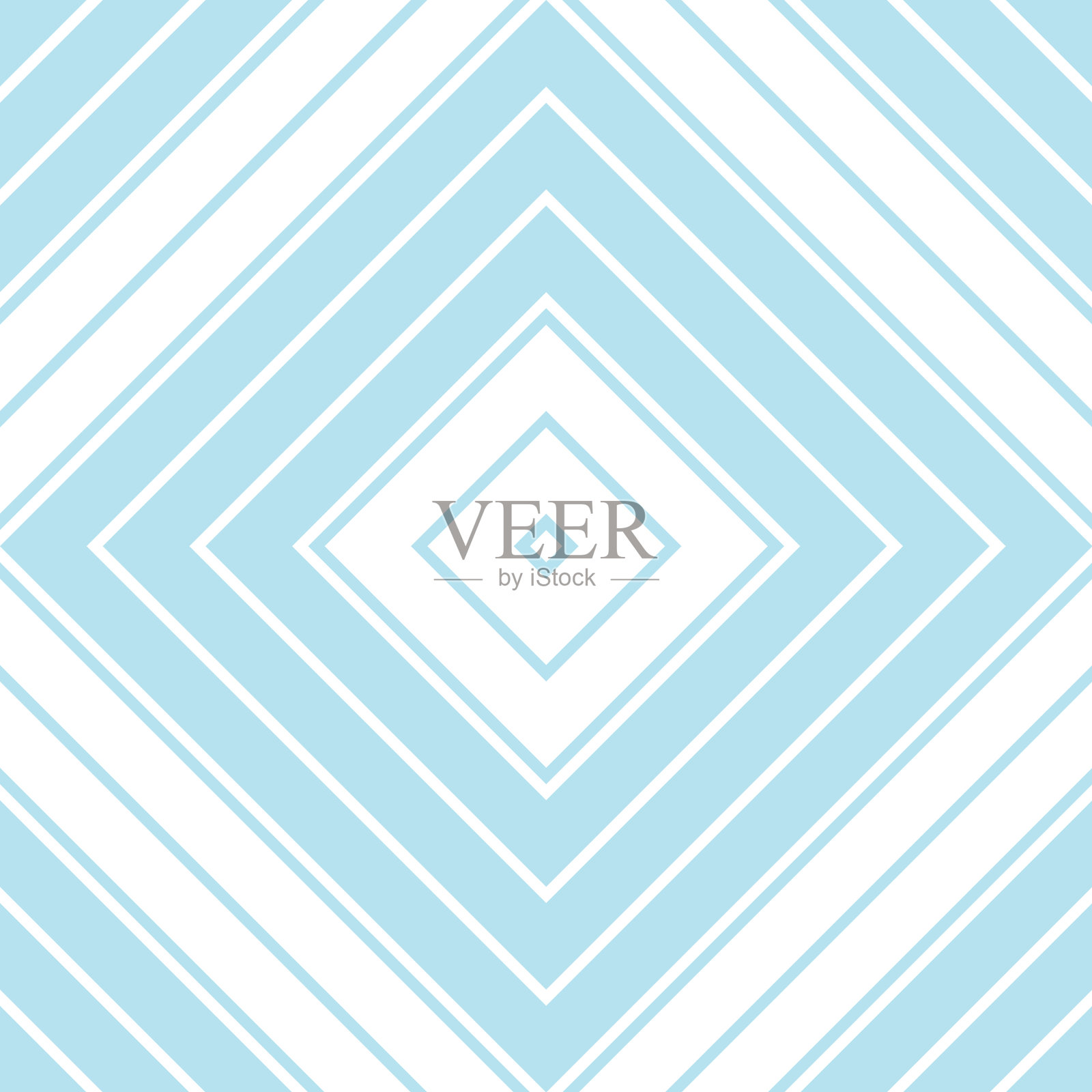 天蓝色菱形斜条纹无缝图案插画图片素材