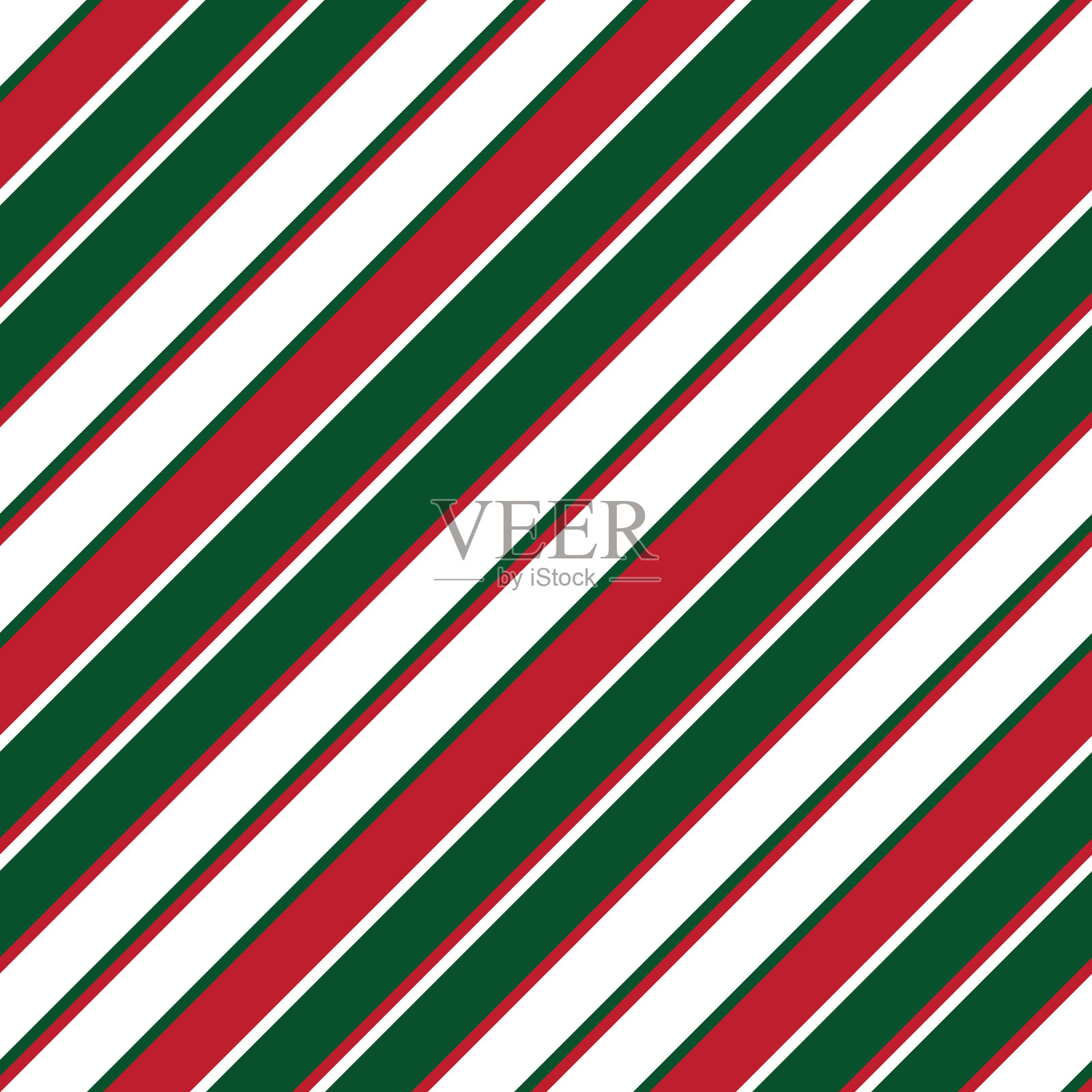 圣诞条纹无缝图案背景中插画图片素材